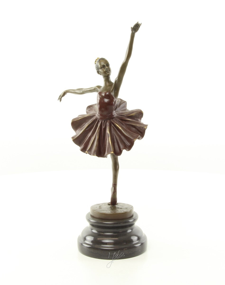 Ballerina – Bronzen sculptuur – 32,1 cm