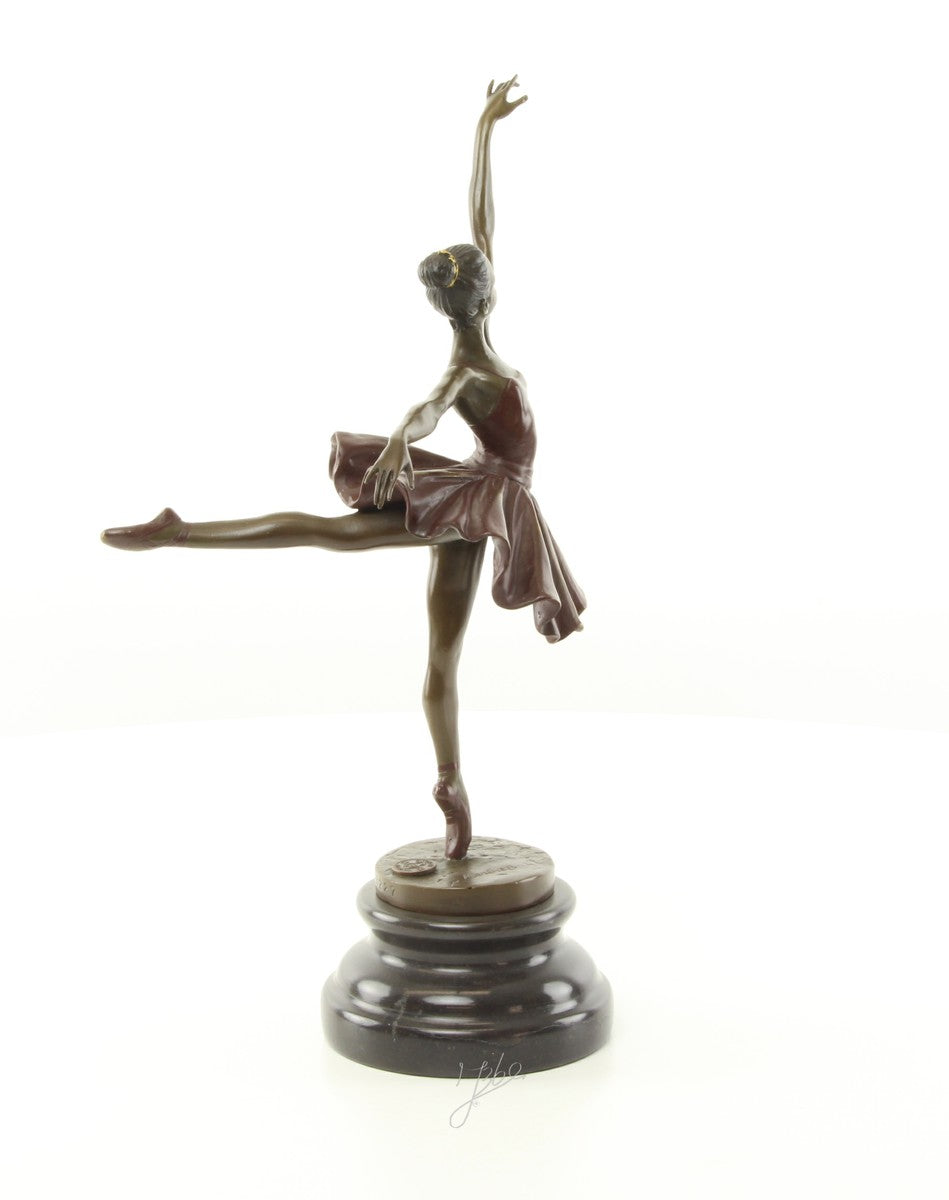 Ballerina – Bronzen sculptuur – 32,1 cm