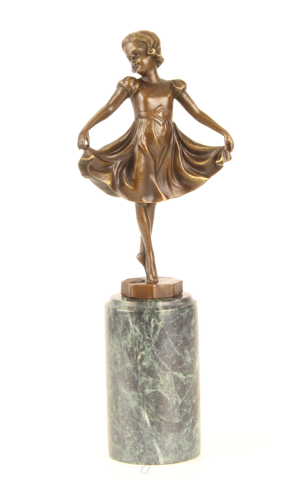 Lieselotte – Bronzen beeld, marmer – 31,4 cm