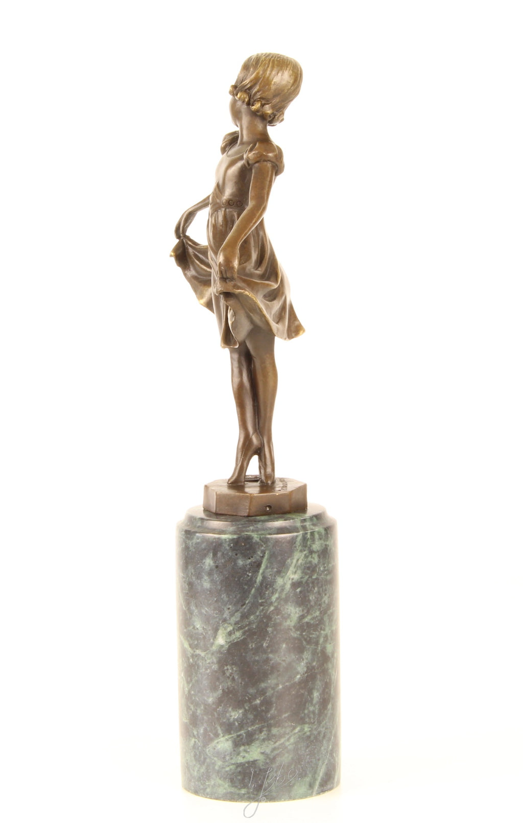 Lieselotte – Bronzen beeld, marmer – 31,4 cm