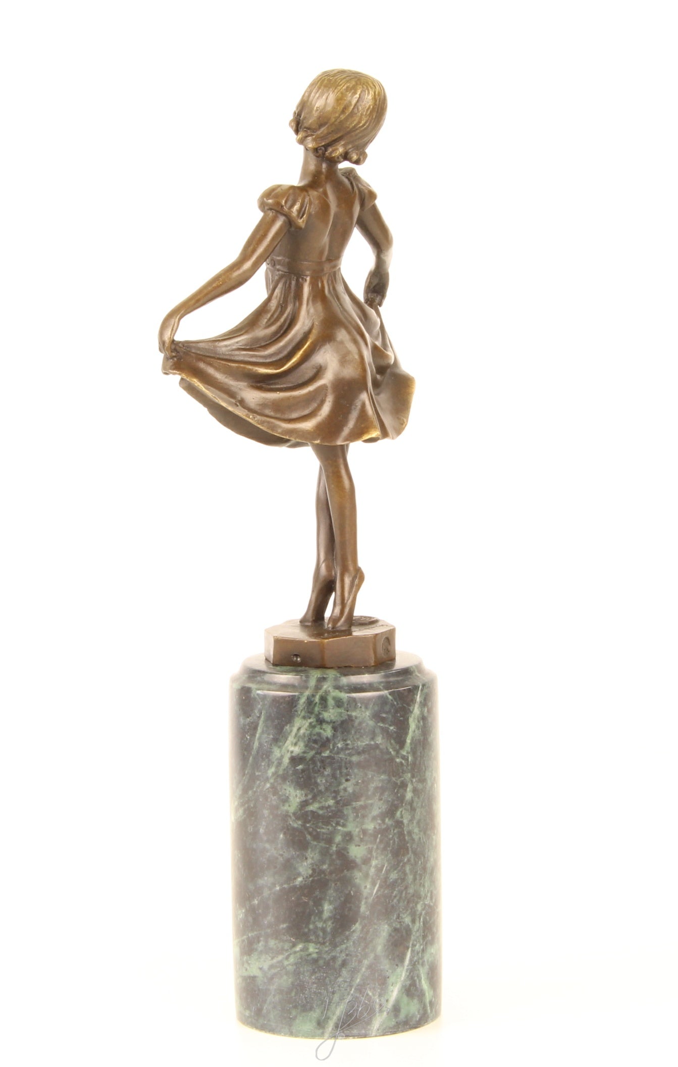 Lieselotte – Bronzen beeld, marmer – 31,4 cm