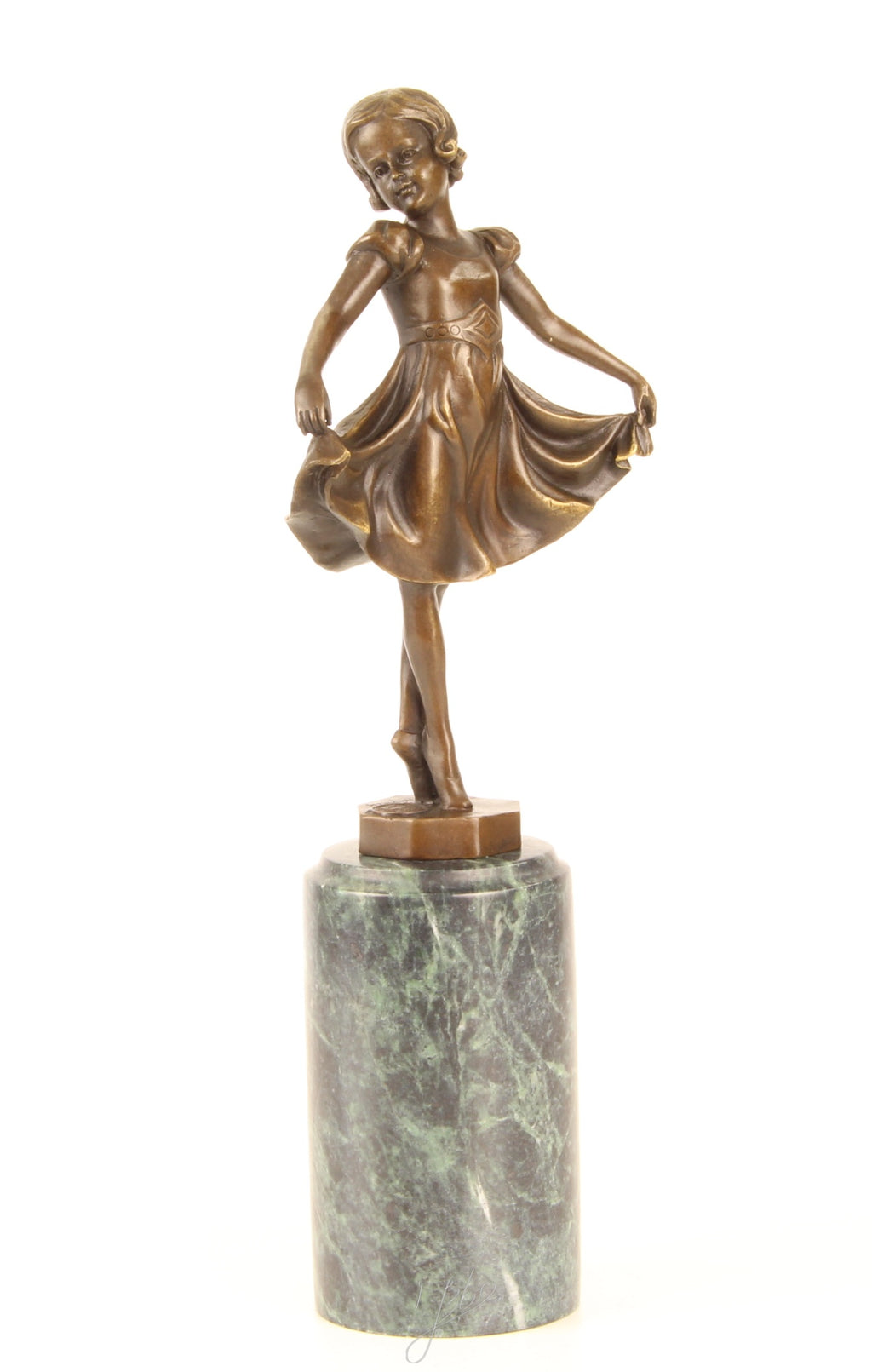 Lieselotte – Bronzen beeld, marmer – 31,4 cm