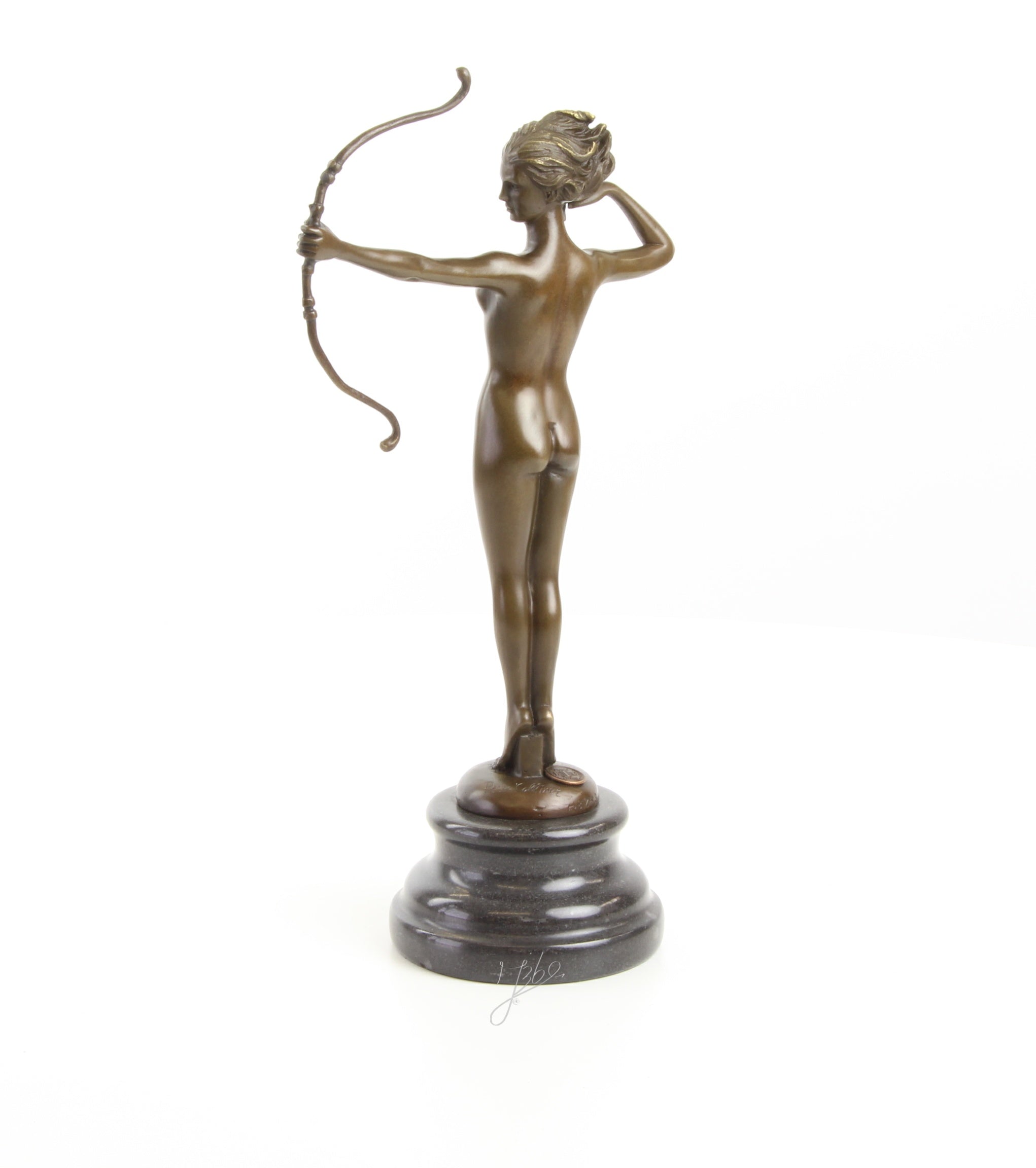 Diana de Jachtgodin – Bronzen beeld – 30,9 cm