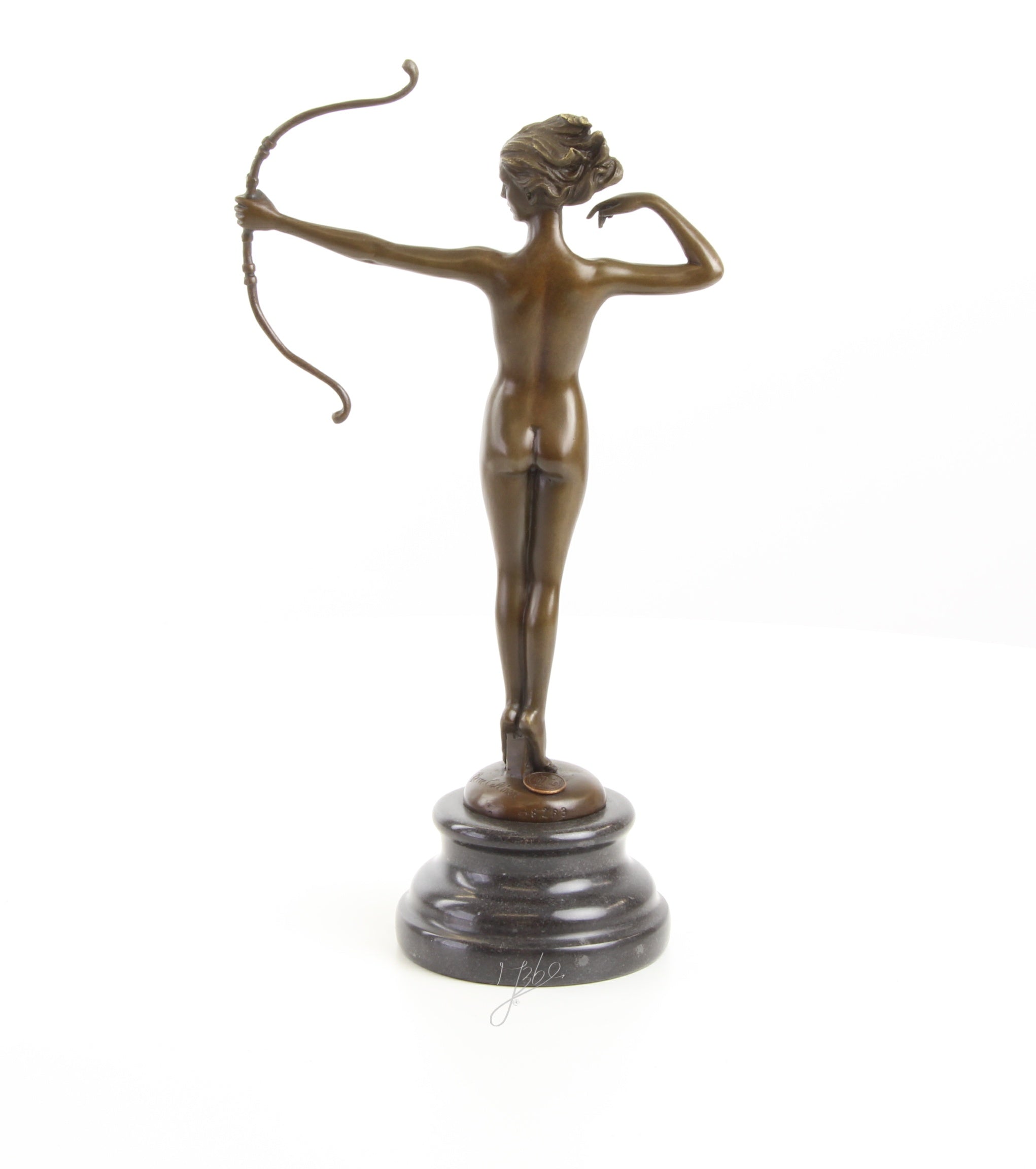 Diana de Jachtgodin – Bronzen beeld – 30,9 cm