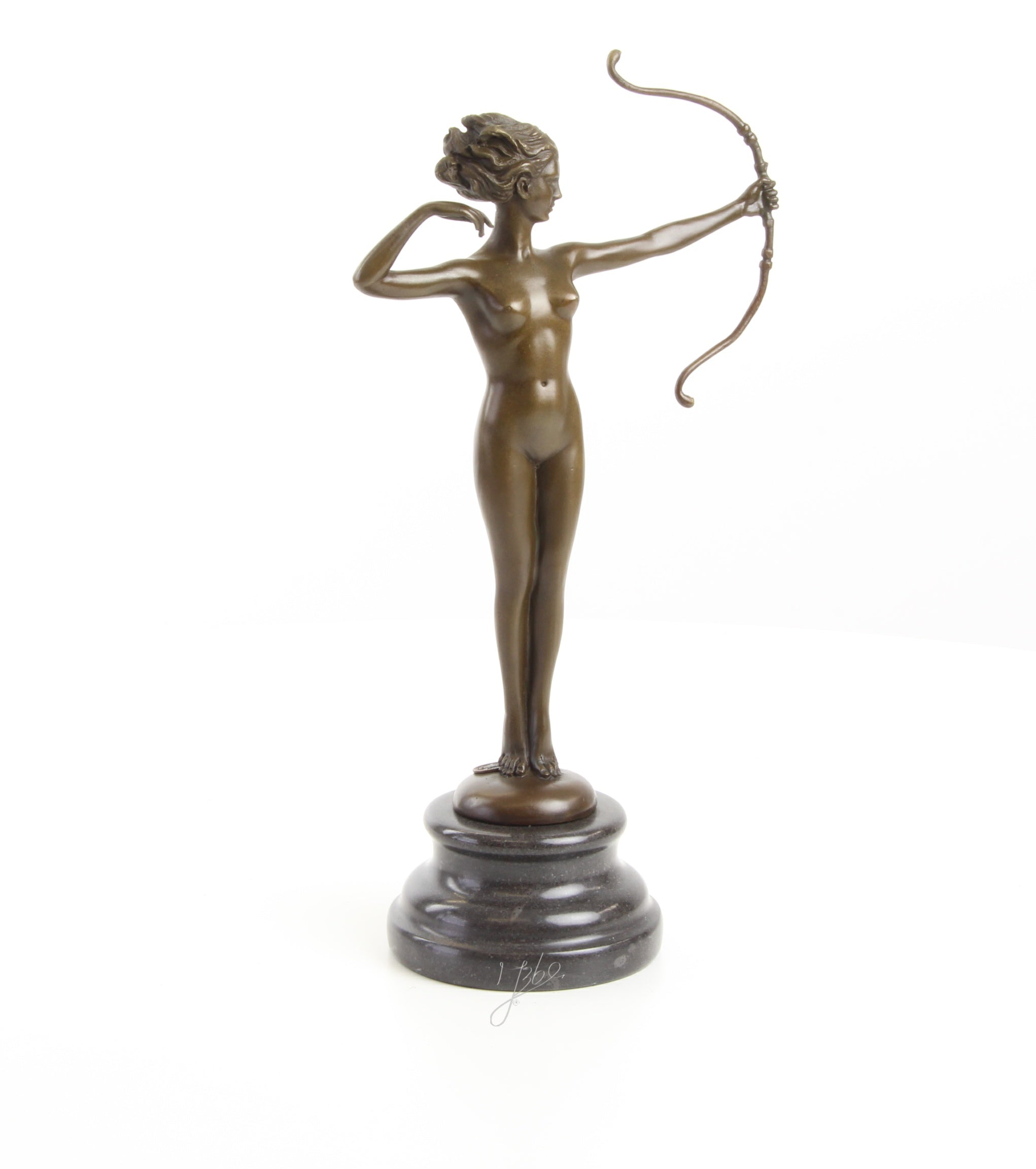 Diana de Jachtgodin – Bronzen beeld – 30,9 cm