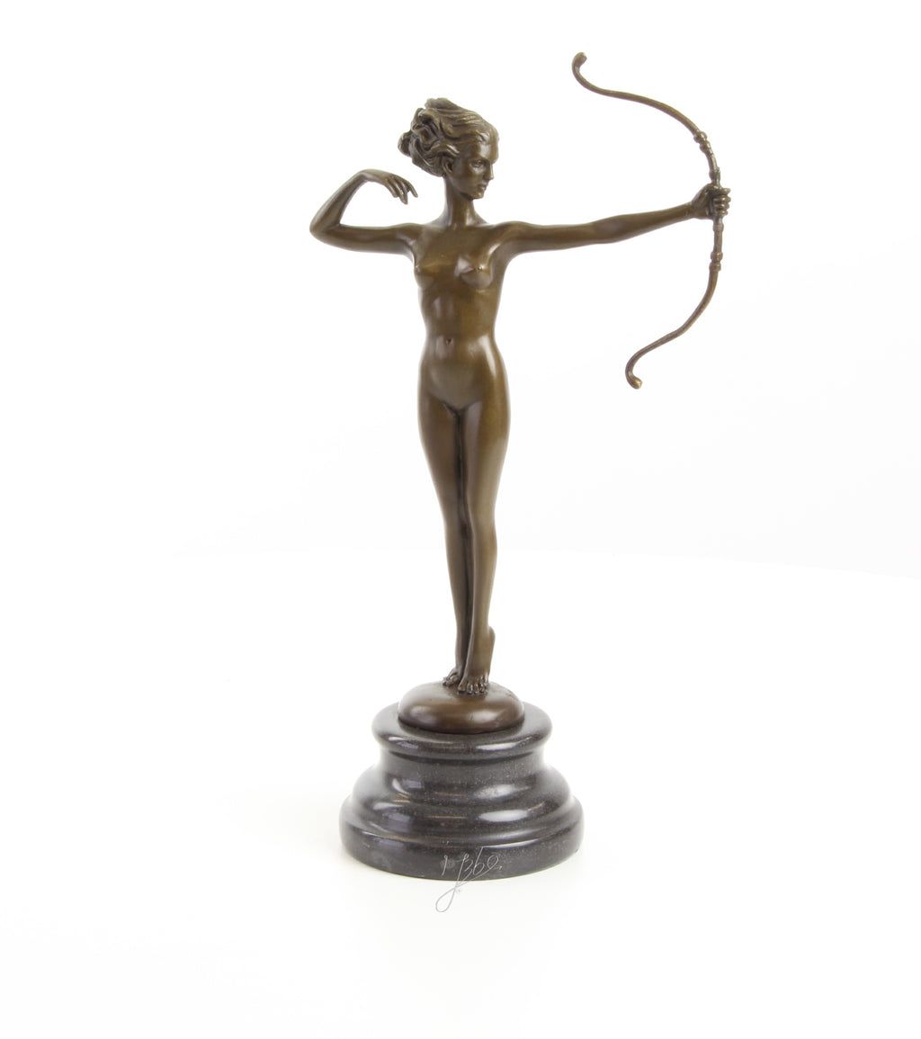 Diana de Jachtgodin – Bronzen beeld – 30,9 cm