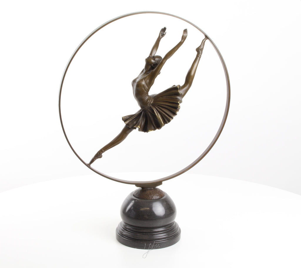 Ringdanseres – Bronzen sculptuur – 48,8 cm