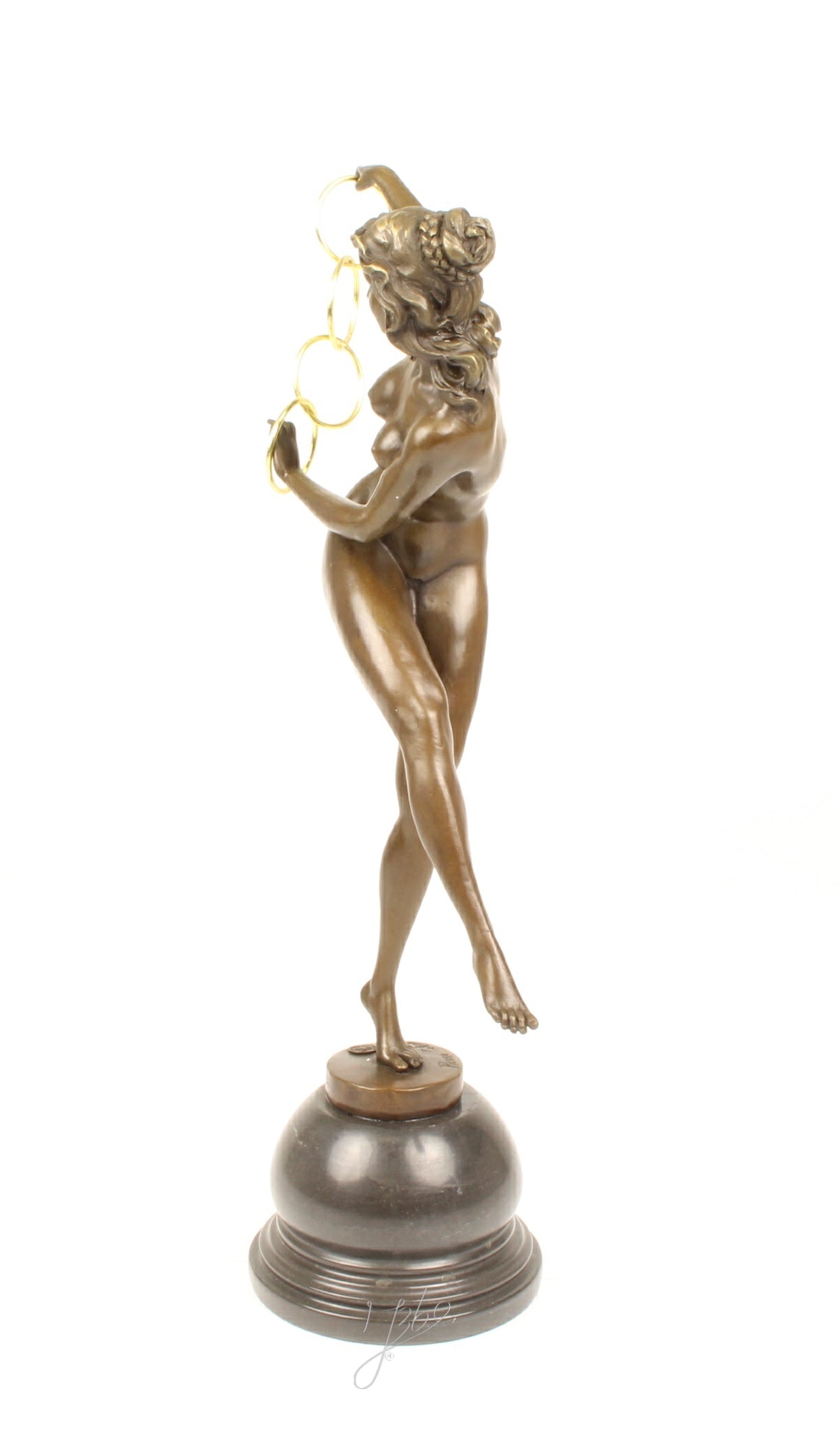 Magic Rings – Bronzen sculptuur – 53,5 cm