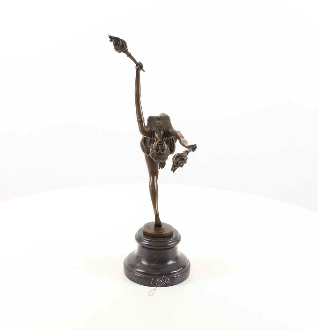 Vlammen danseres – Bronzen sculptuur – 42,9 cm