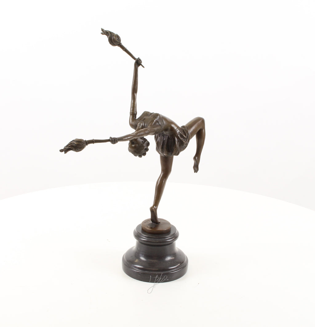 Vlammen danseres – Bronzen sculptuur – 42,9 cm