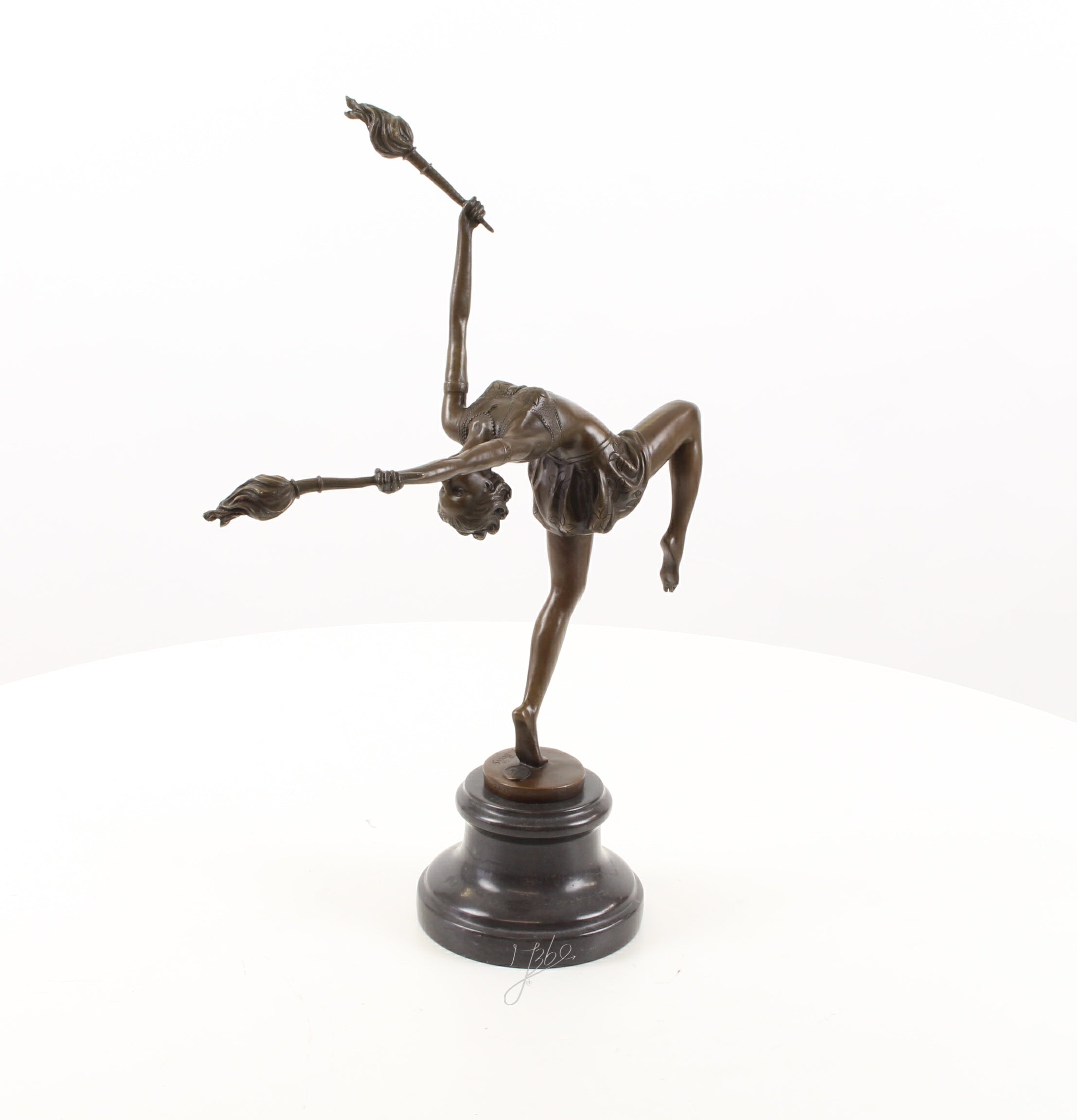 Vlammen danseres – Bronzen sculptuur – 42,9 cm