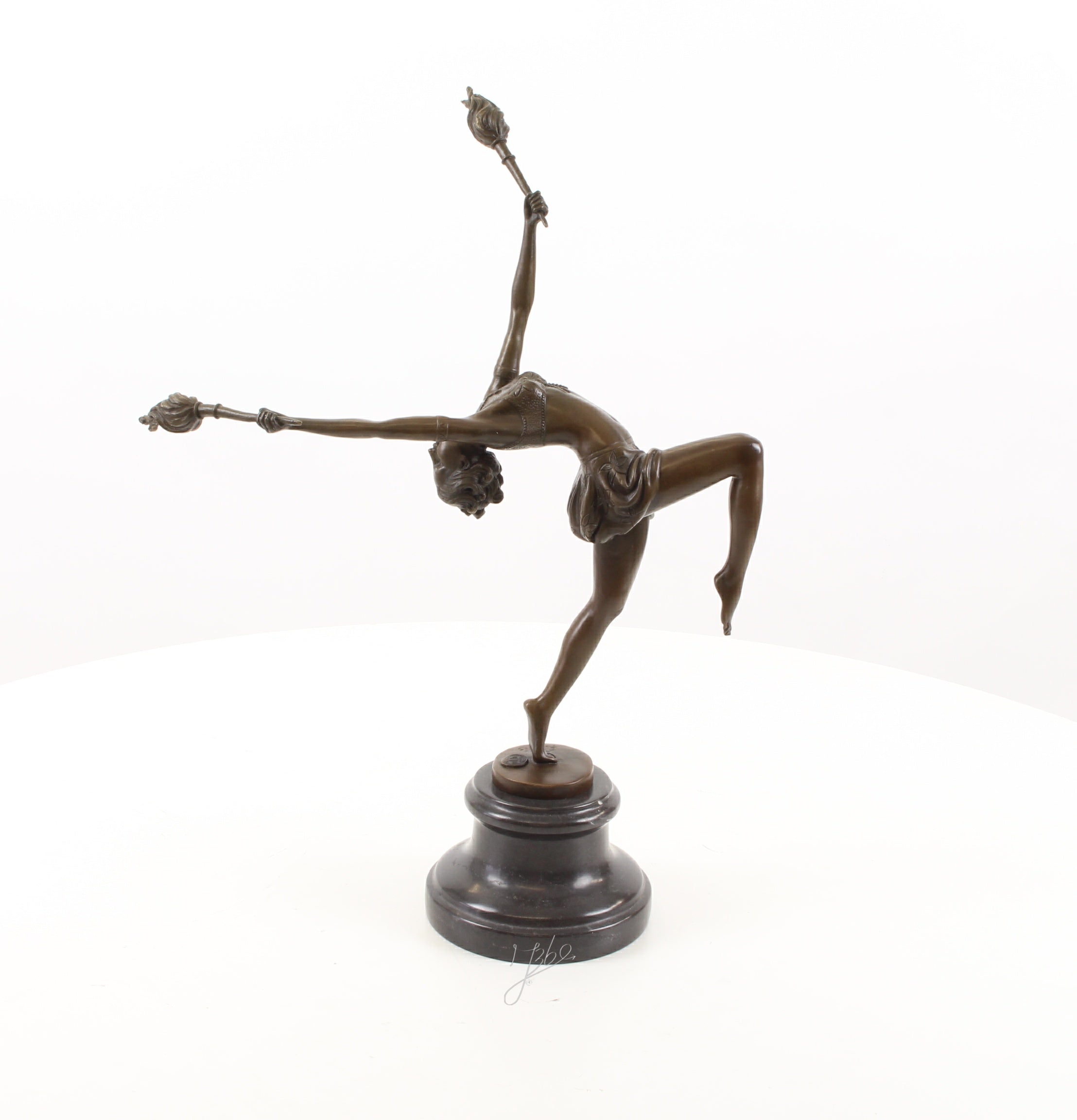 Vlammen danseres – Bronzen sculptuur – 42,9 cm
