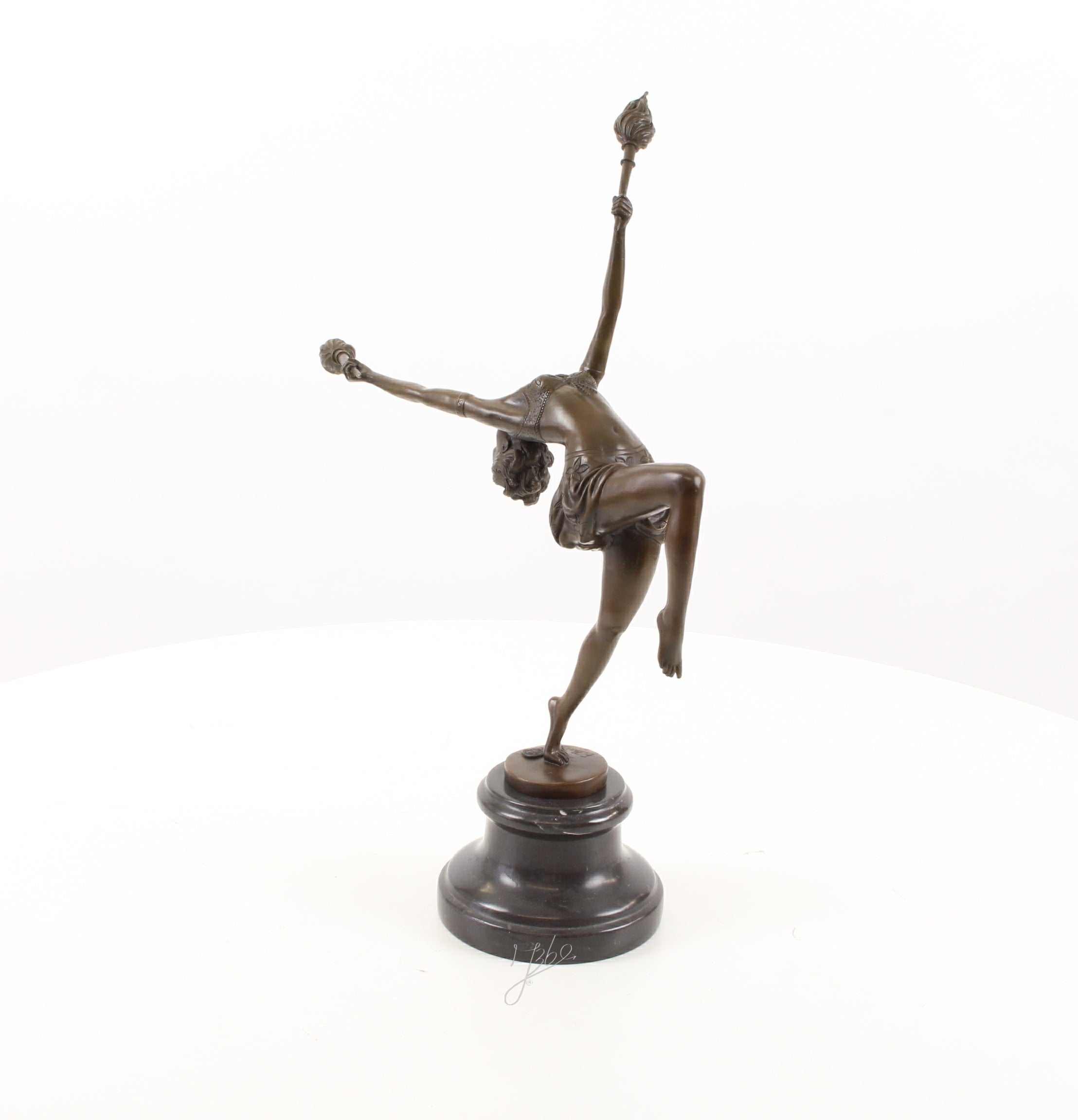 Vlammen danseres – Bronzen sculptuur – 42,9 cm