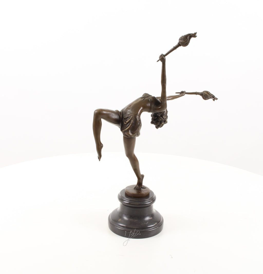 Vlammen danseres – Bronzen sculptuur – 42,9 cm