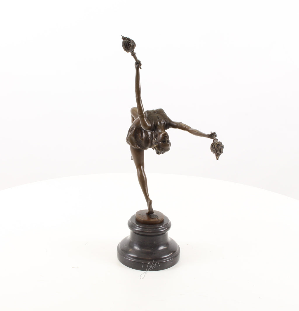 Vlammen danseres – Bronzen sculptuur – 42,9 cm
