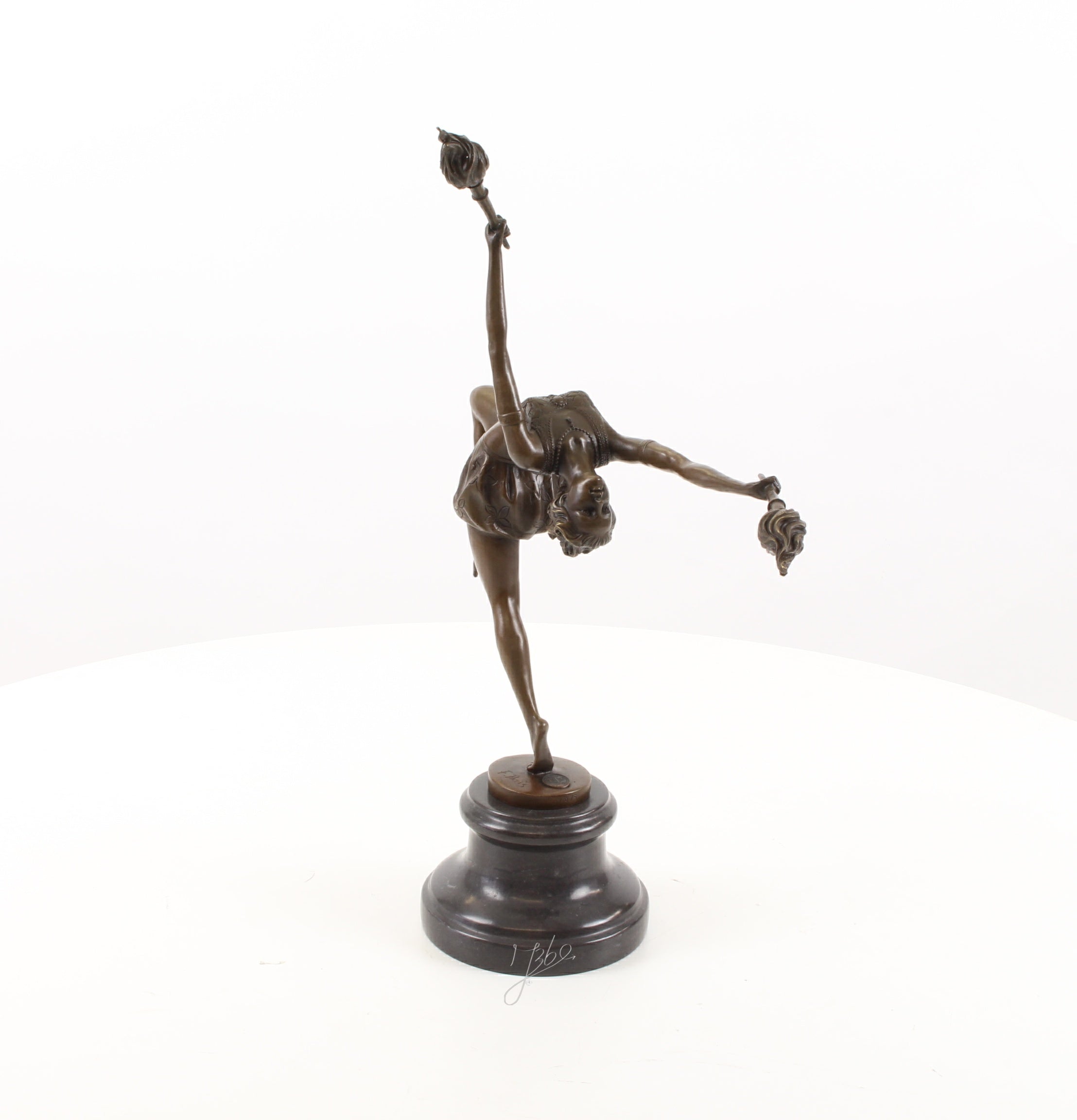 Vlammen danseres – Bronzen sculptuur – 42,9 cm