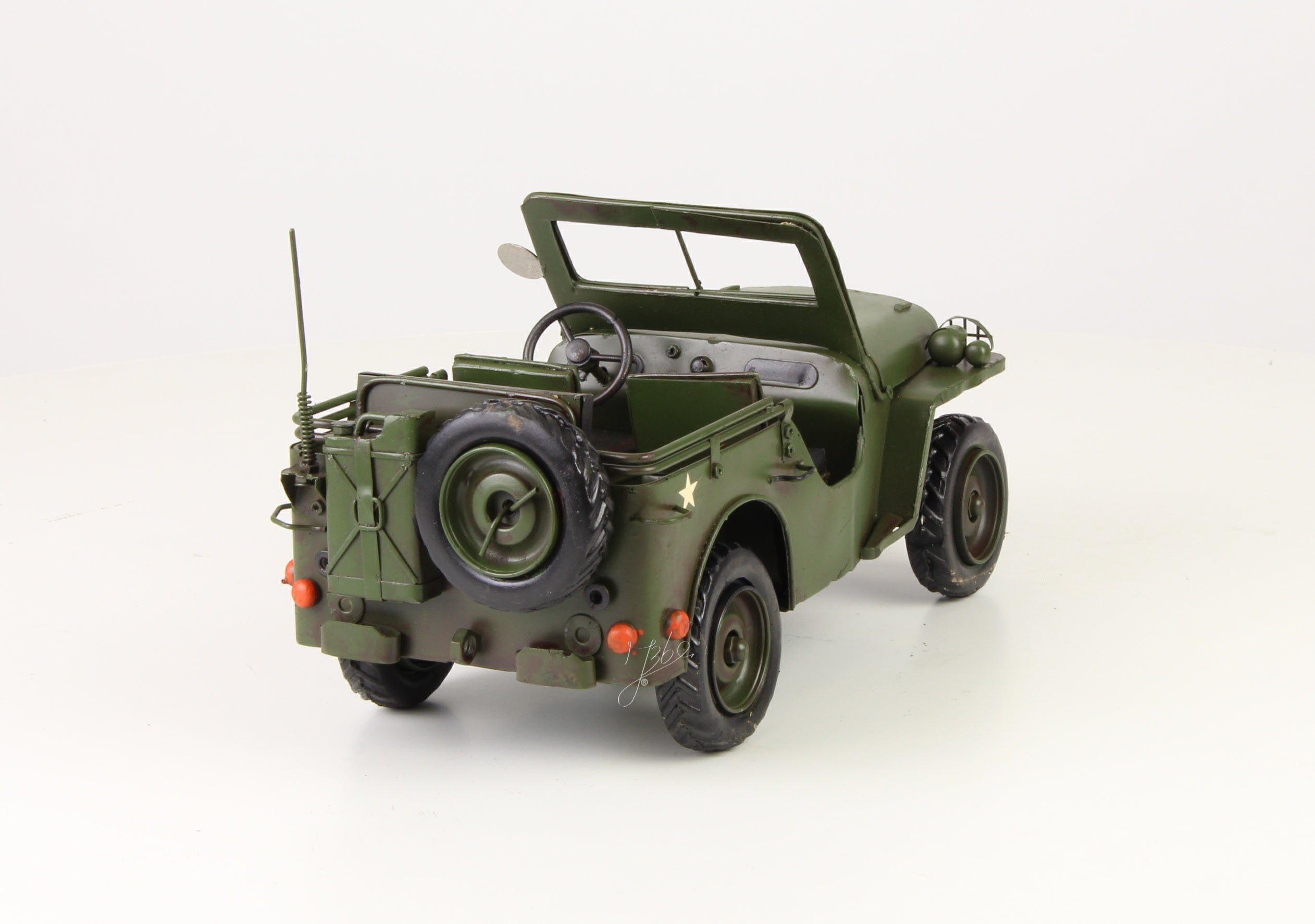 Legerjeep – Blikmodel miniatuur – 29,1 cm