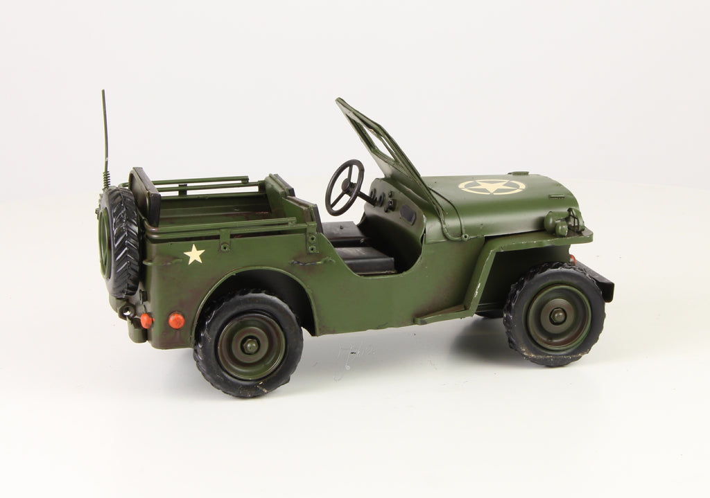 Legerjeep – Blikmodel miniatuur – 29,1 cm