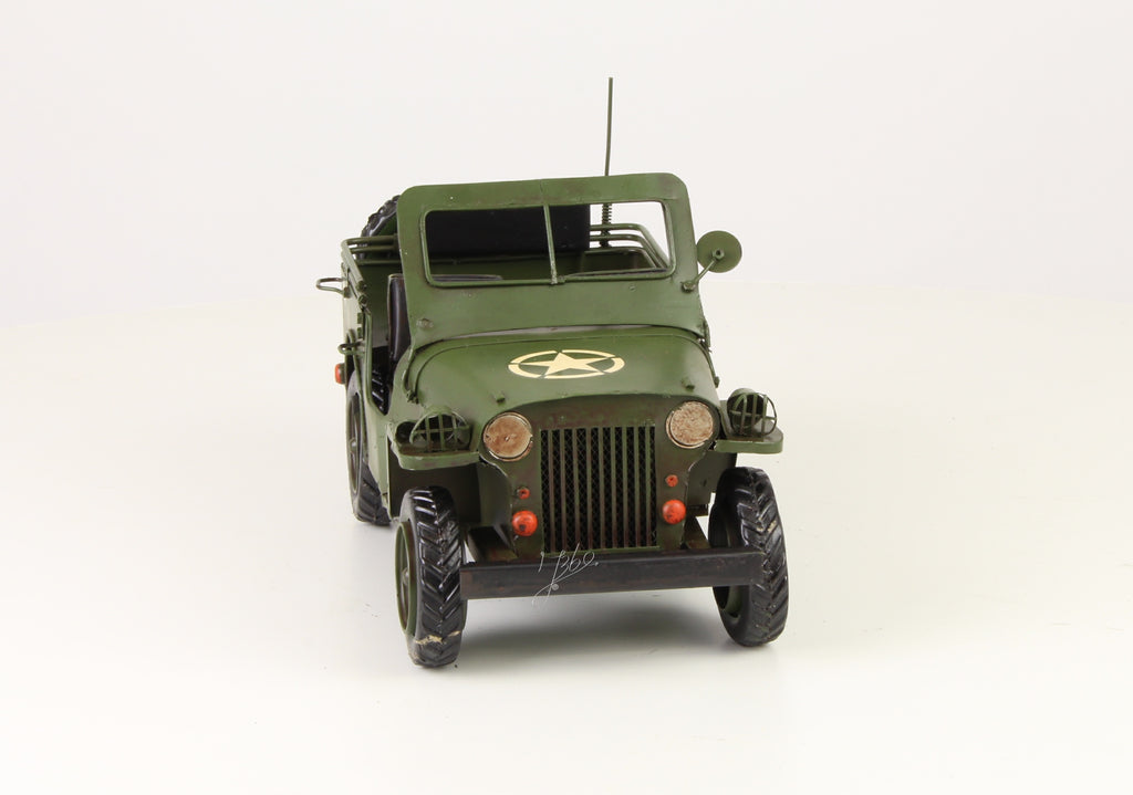Legerjeep – Blikmodel miniatuur – 29,1 cm