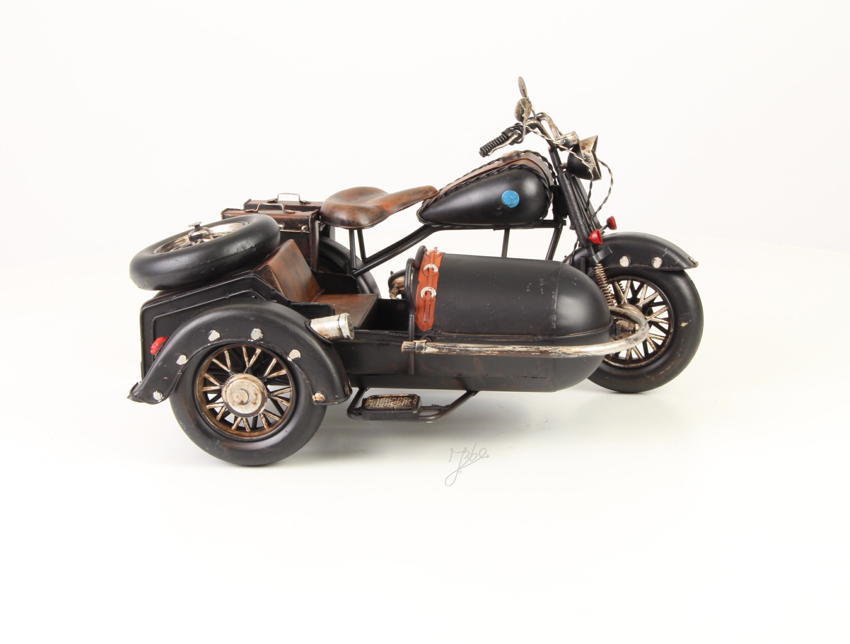 Motor met zijspan – Blikmodel – 32,1 cm