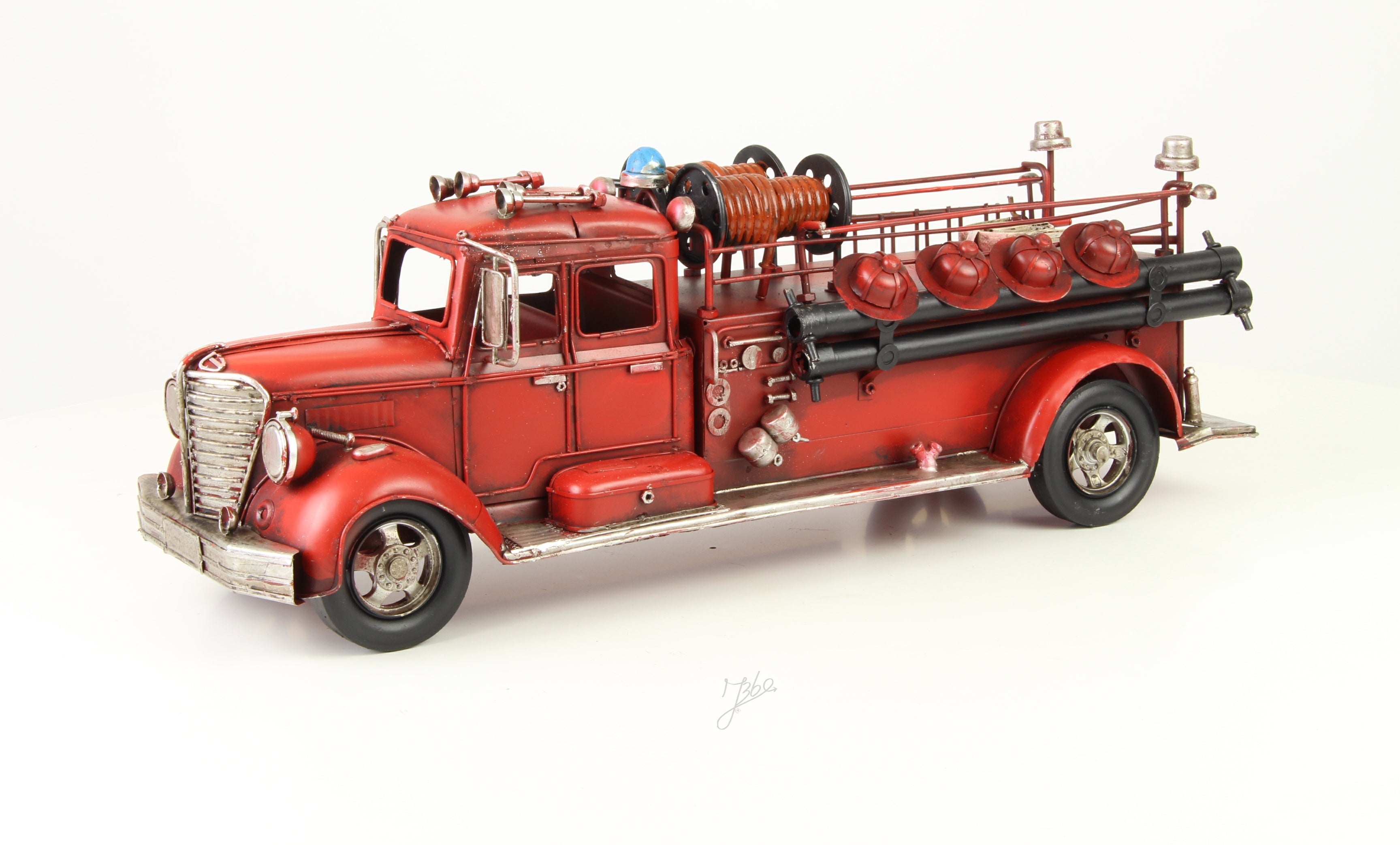 Blikken brandweerwagen model