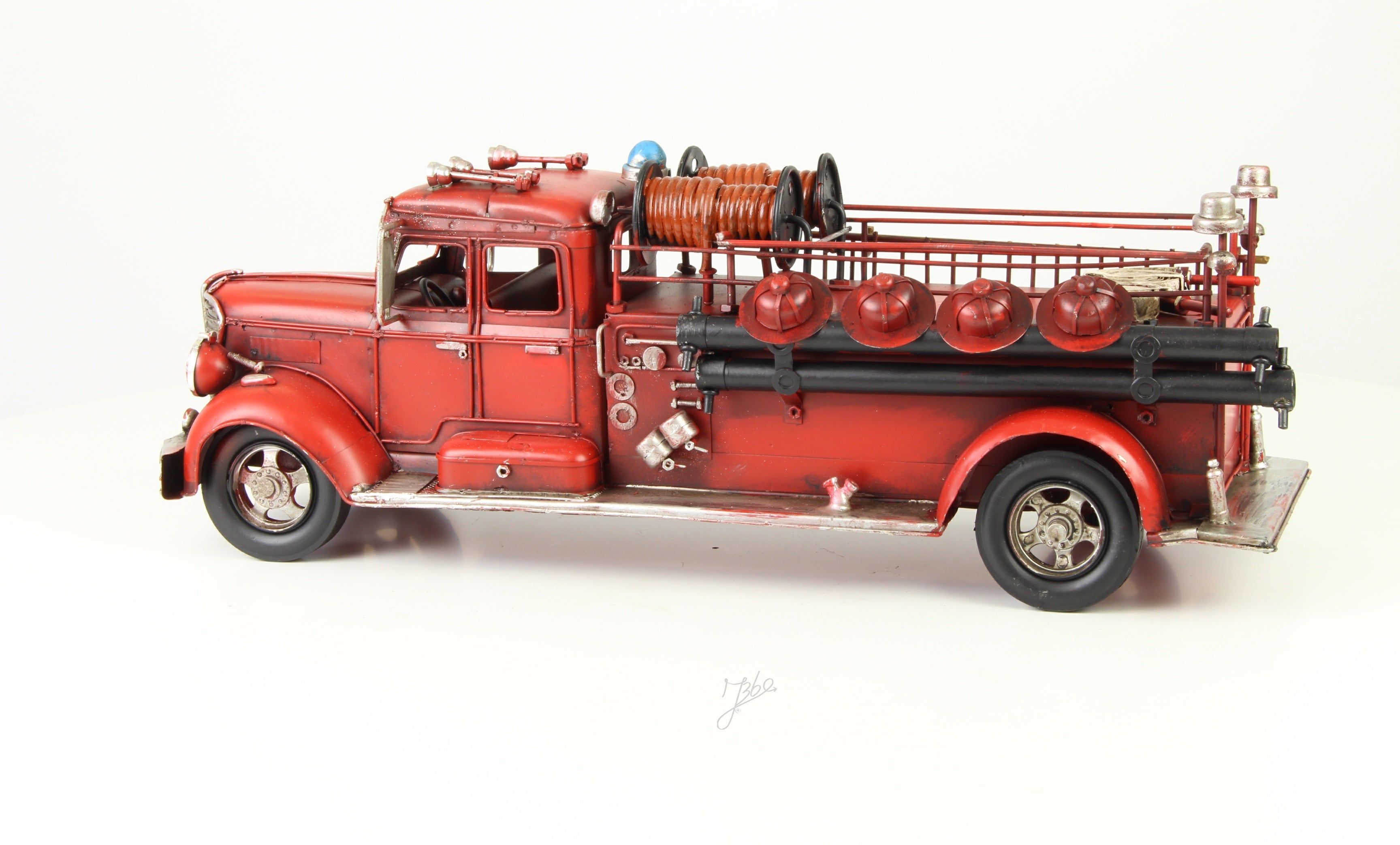 Blikken brandweerwagen model