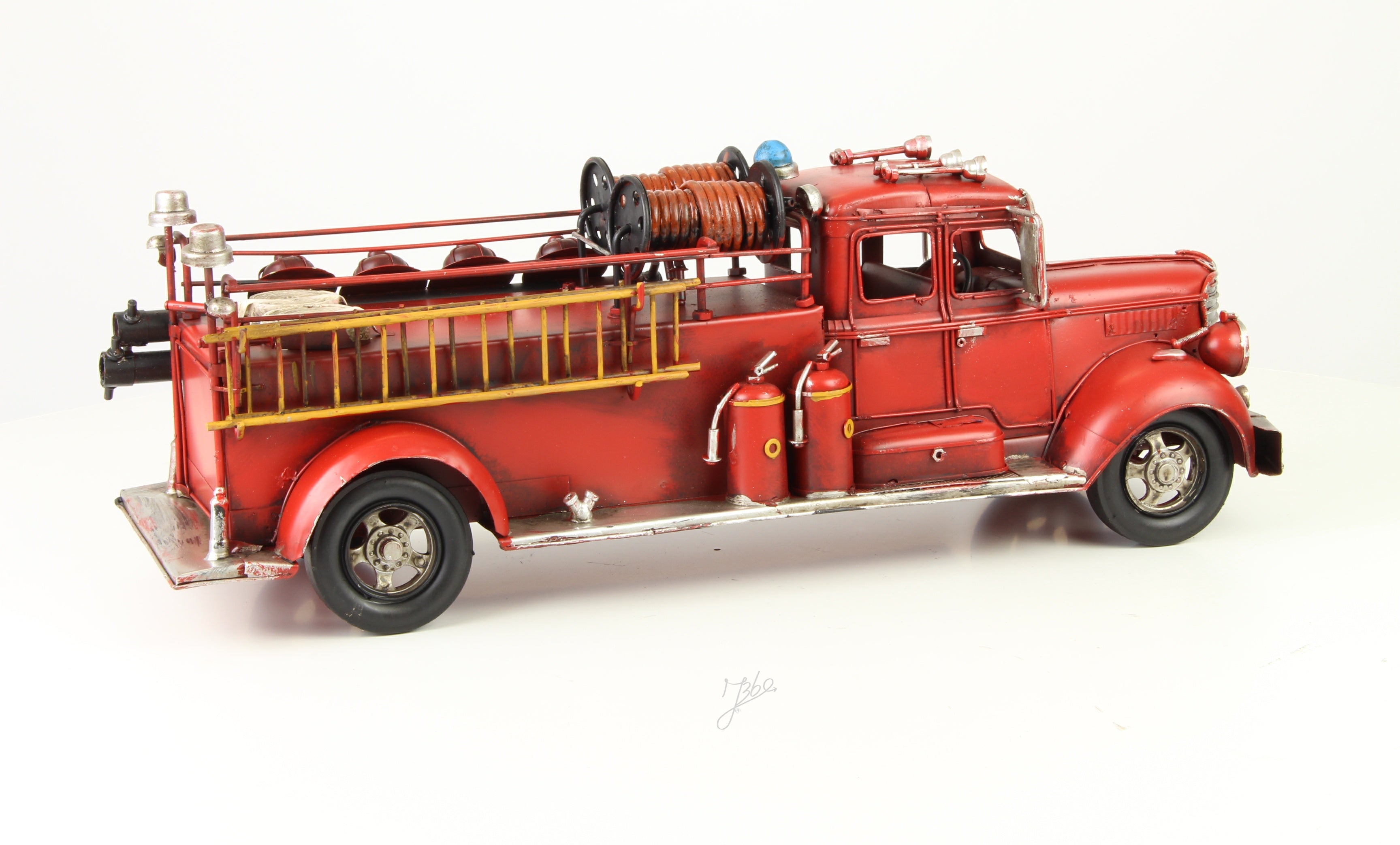Blikken brandweerwagen model