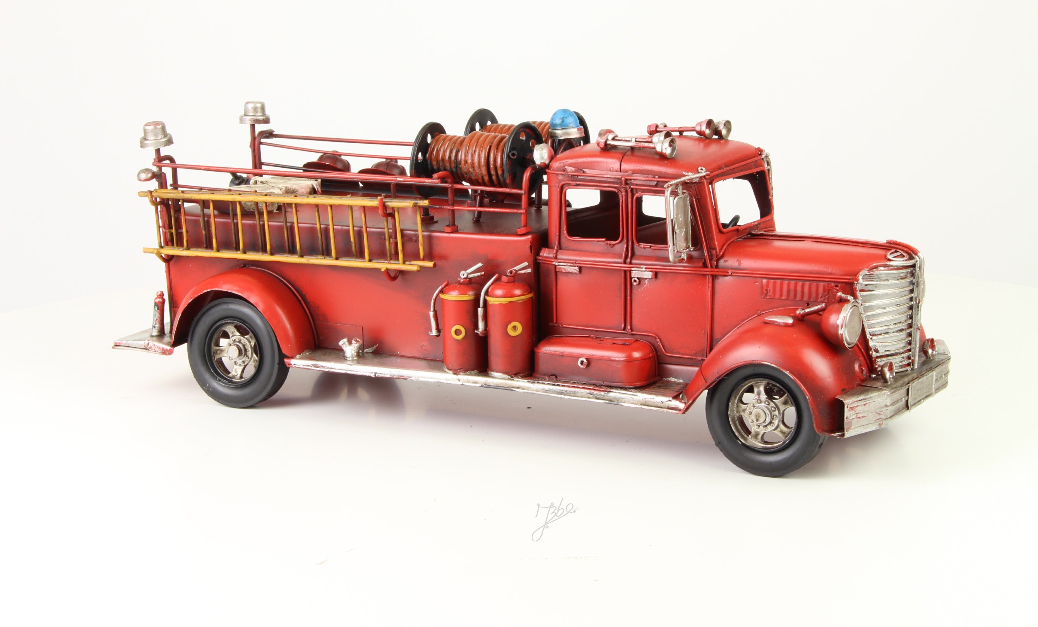 Blikken brandweerwagen model