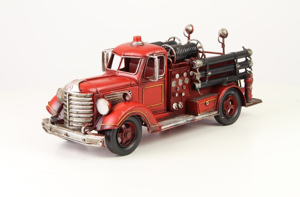Brandweerauto – Blikmodel – 41,7 cm