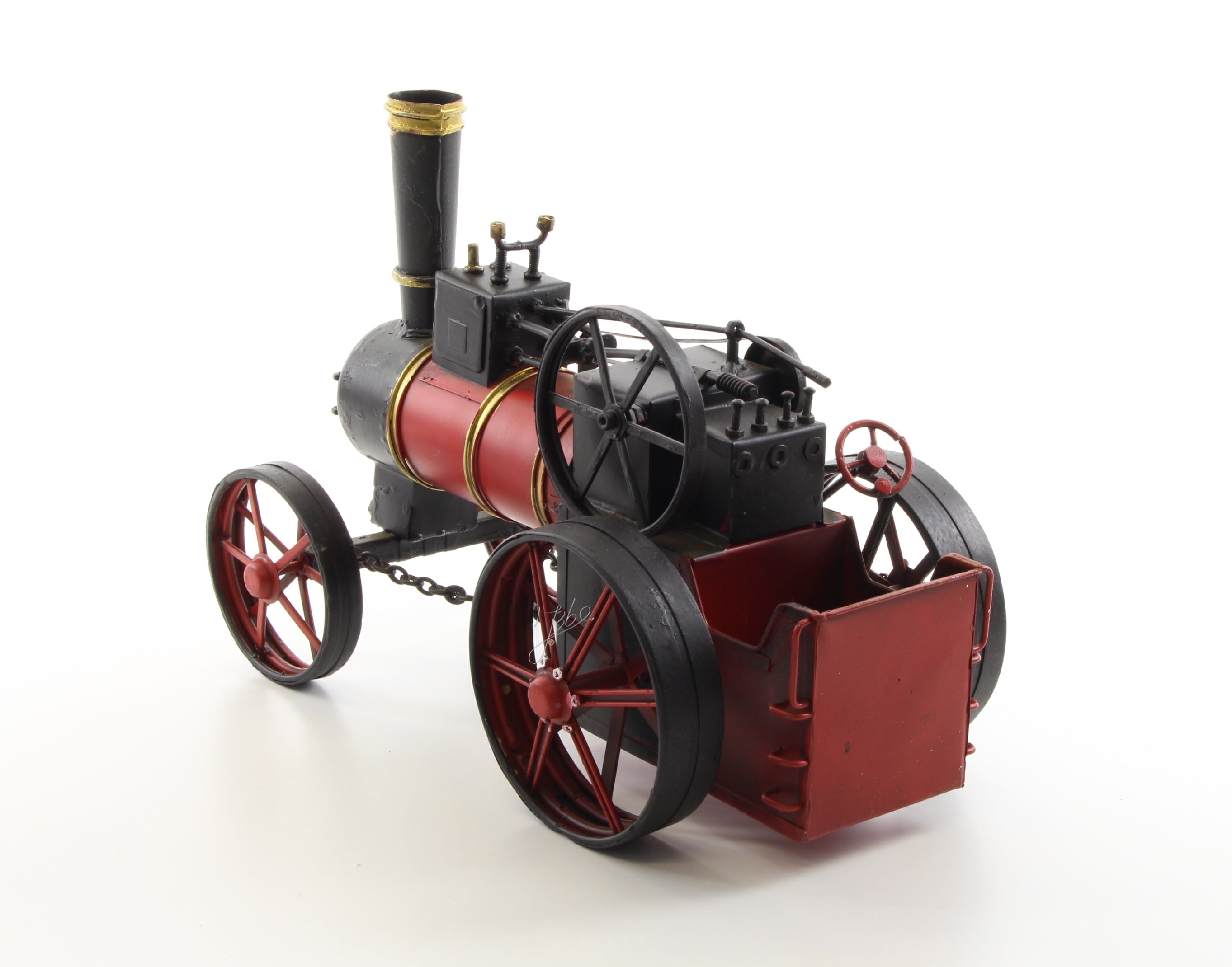 Blikken stoomtrein model – rood/zwart