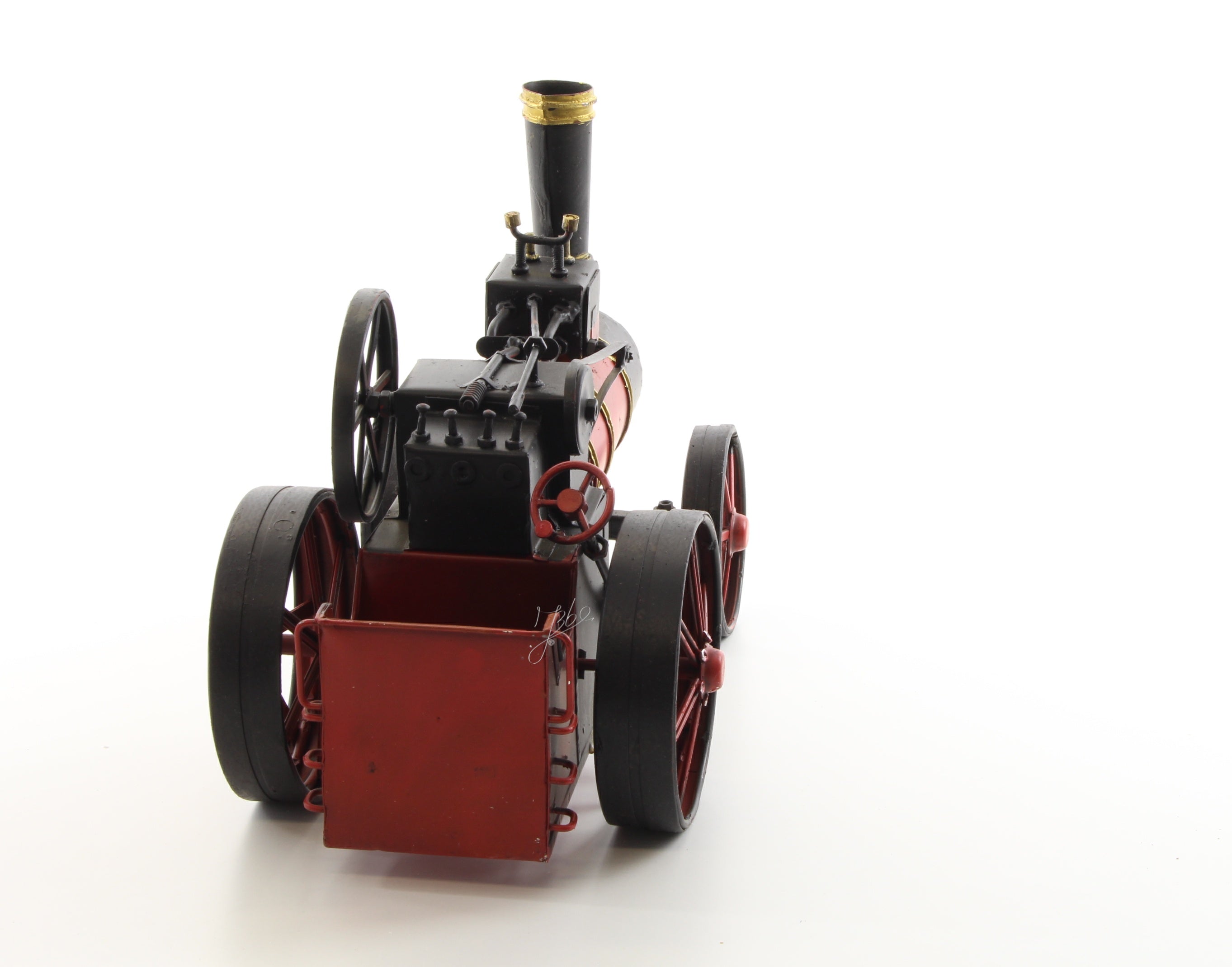 Blikken stoomtrein model – rood/zwart