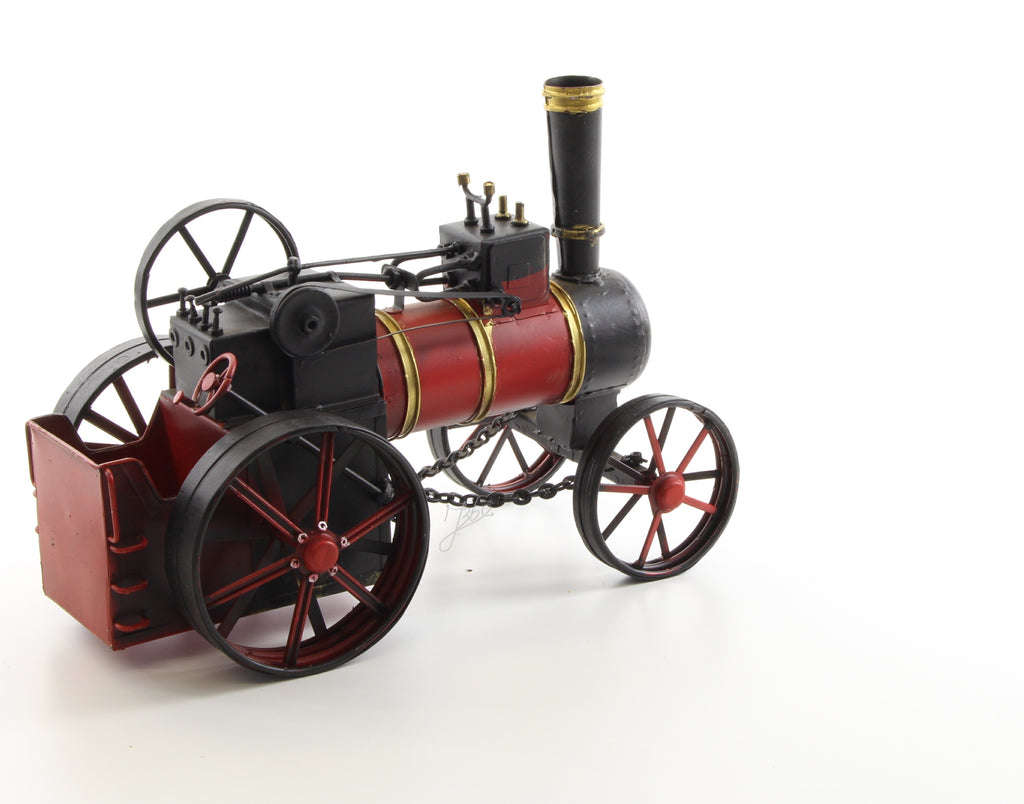 Blikken stoomtrein model – rood/zwart