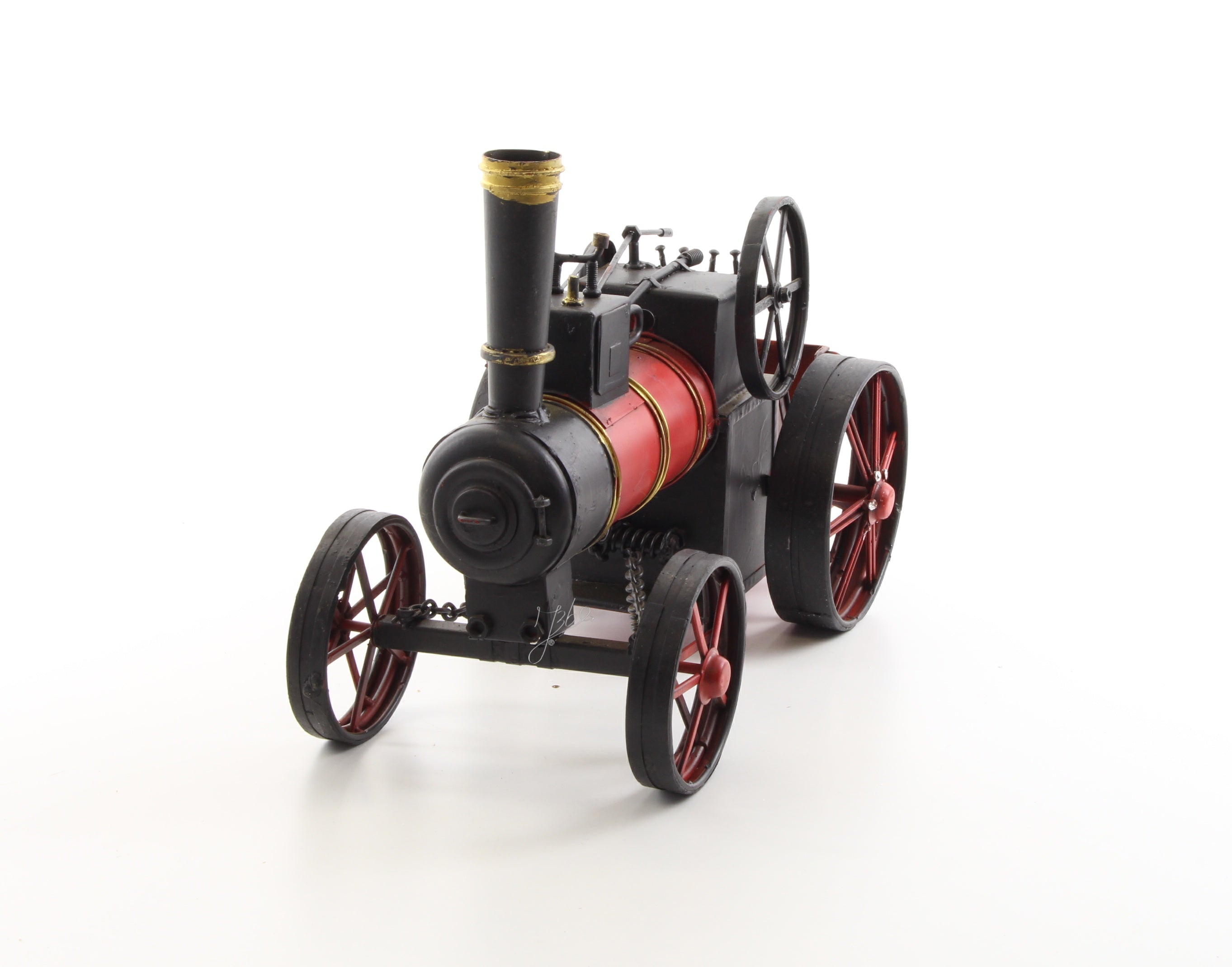 Blikken stoomtrein model – rood/zwart