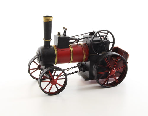 Tin steam train model – red/black