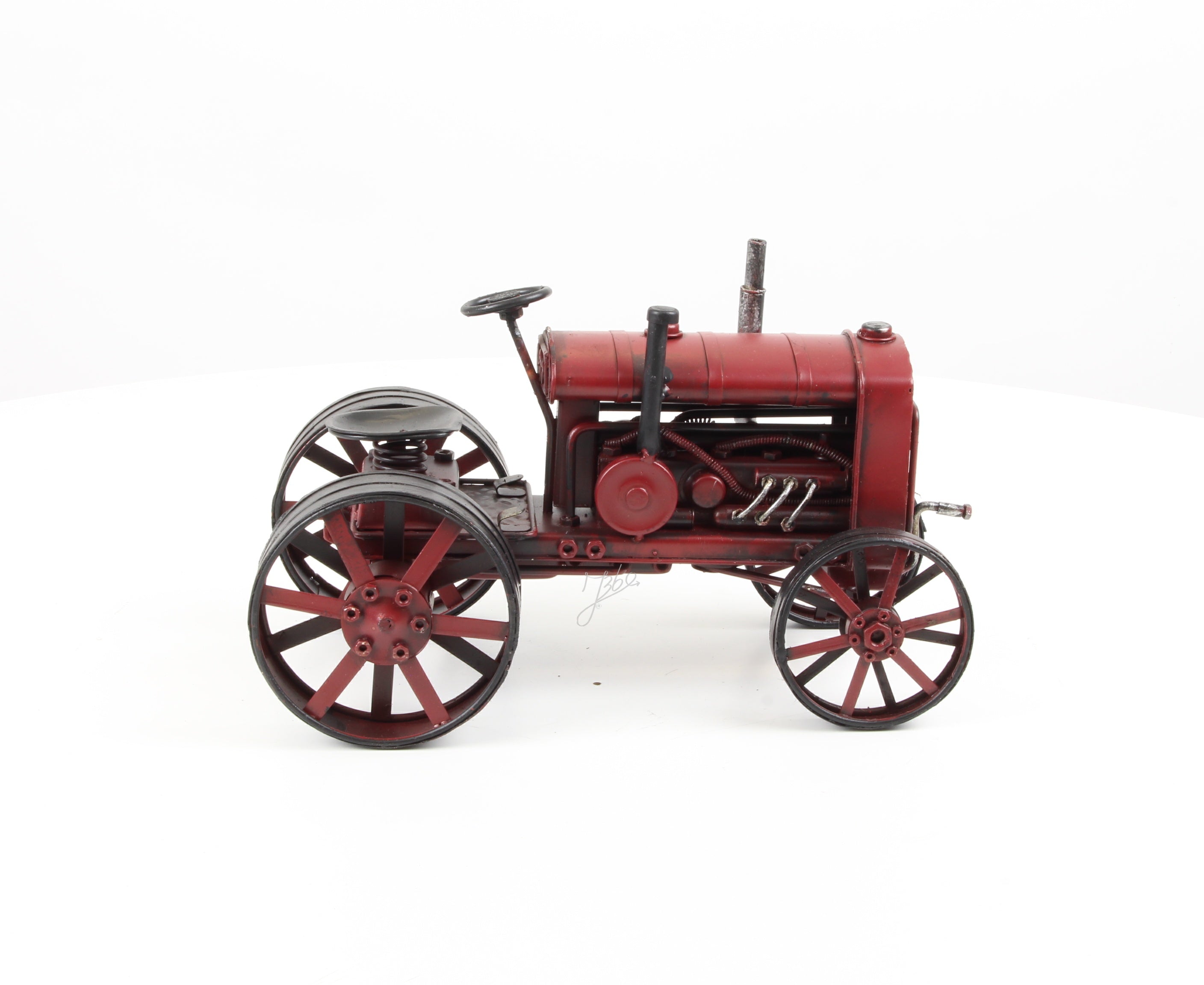 Tractor – Blikmodel rood – 16,5 cm