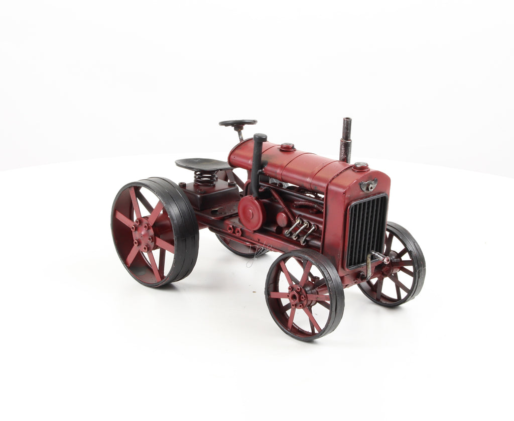 Tractor – Blikmodel rood – 16,5 cm
