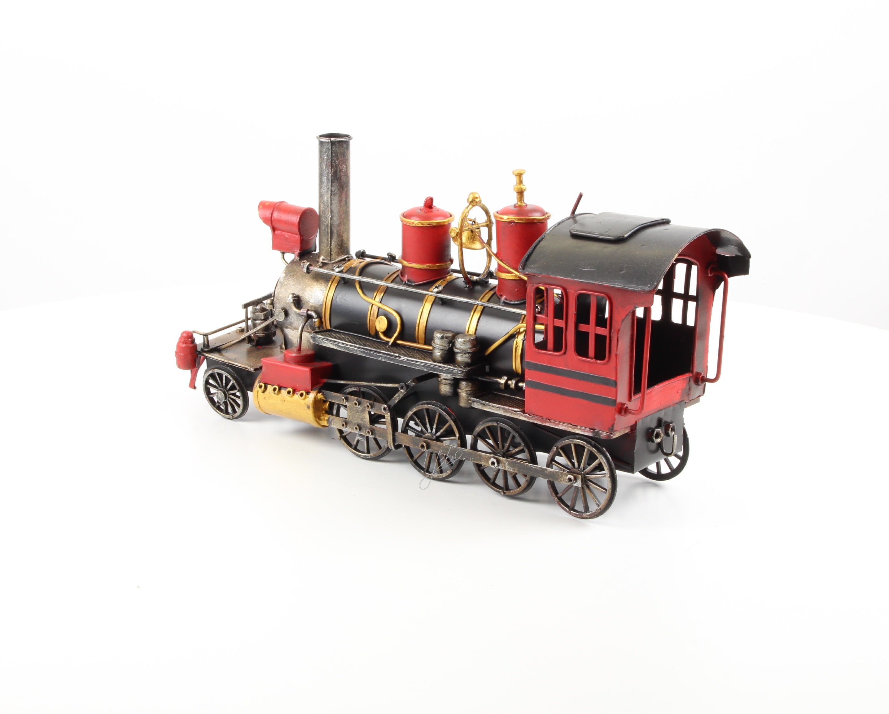 Stoomlocomotief – Blikmodel miniatuur – 41 cm
