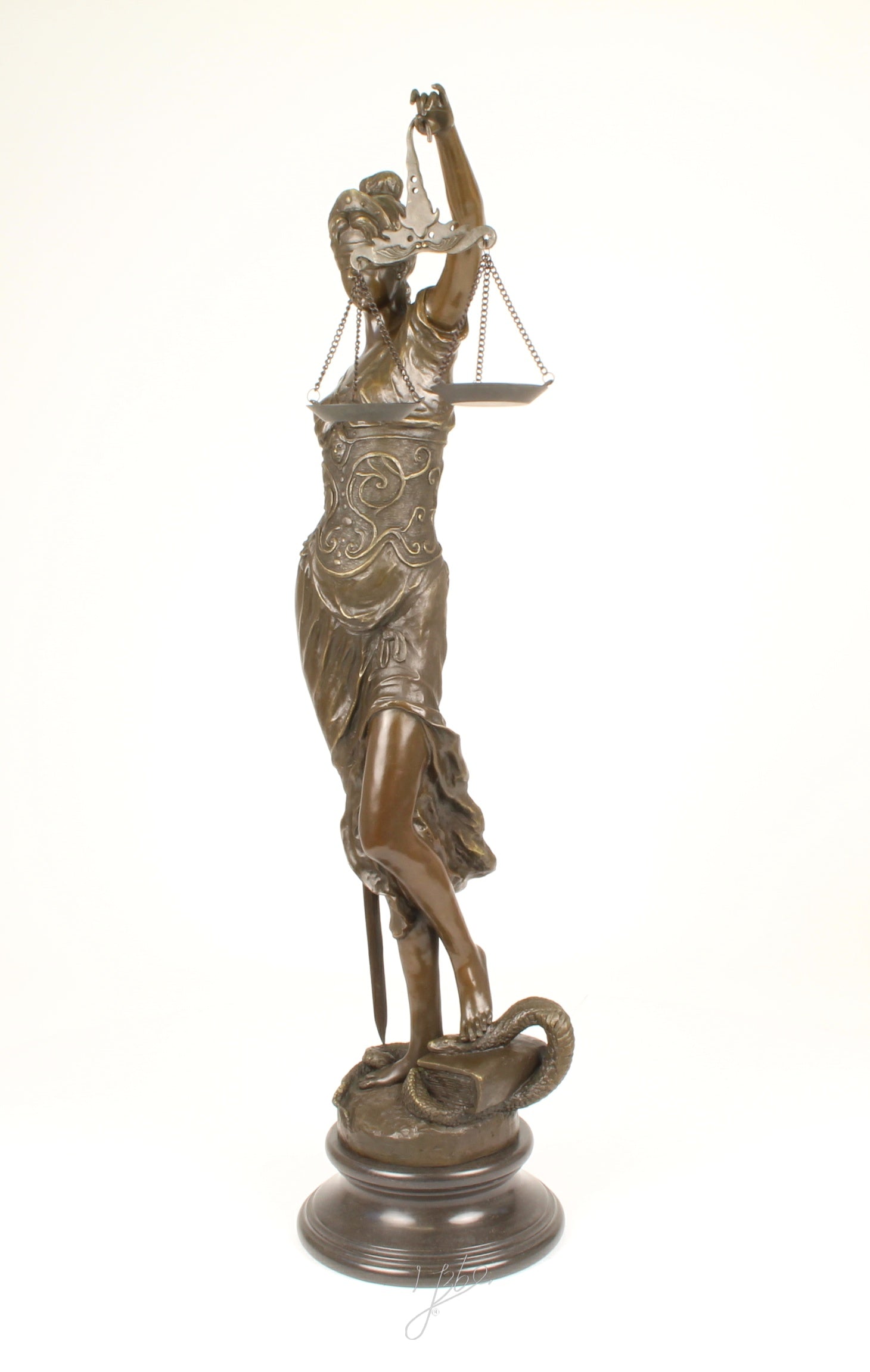 Vrouwe Justitia – Bronzen beeld – 98,4 cm