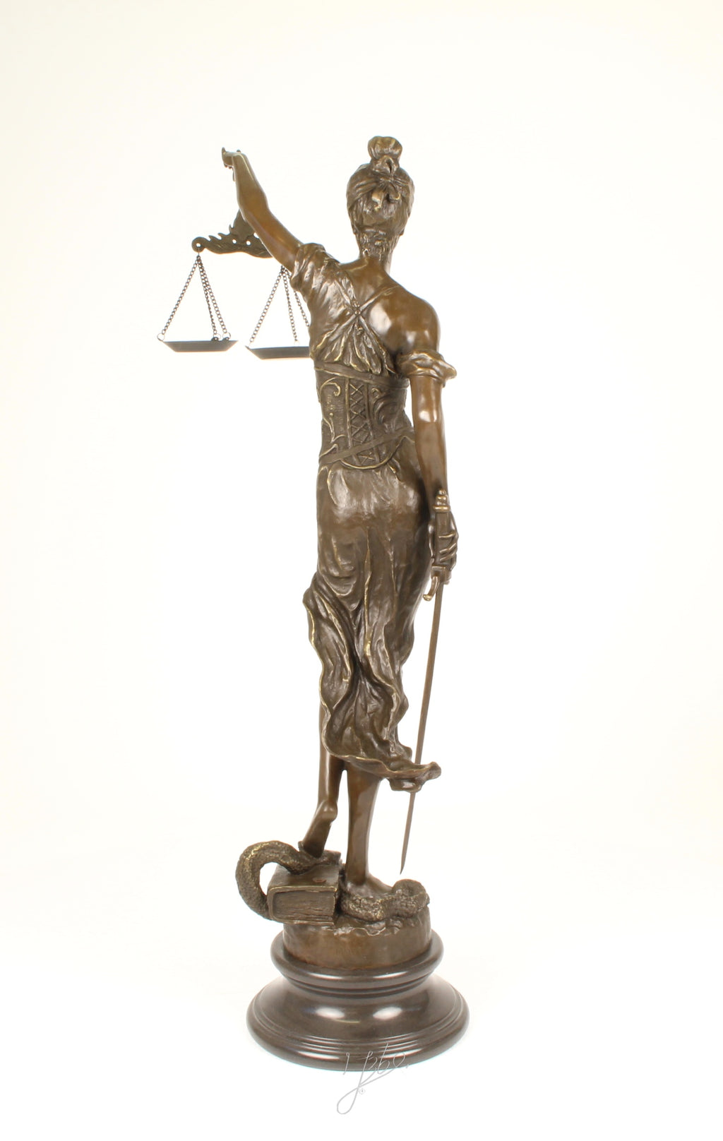 Vrouwe Justitia – Bronzen beeld – 98,4 cm