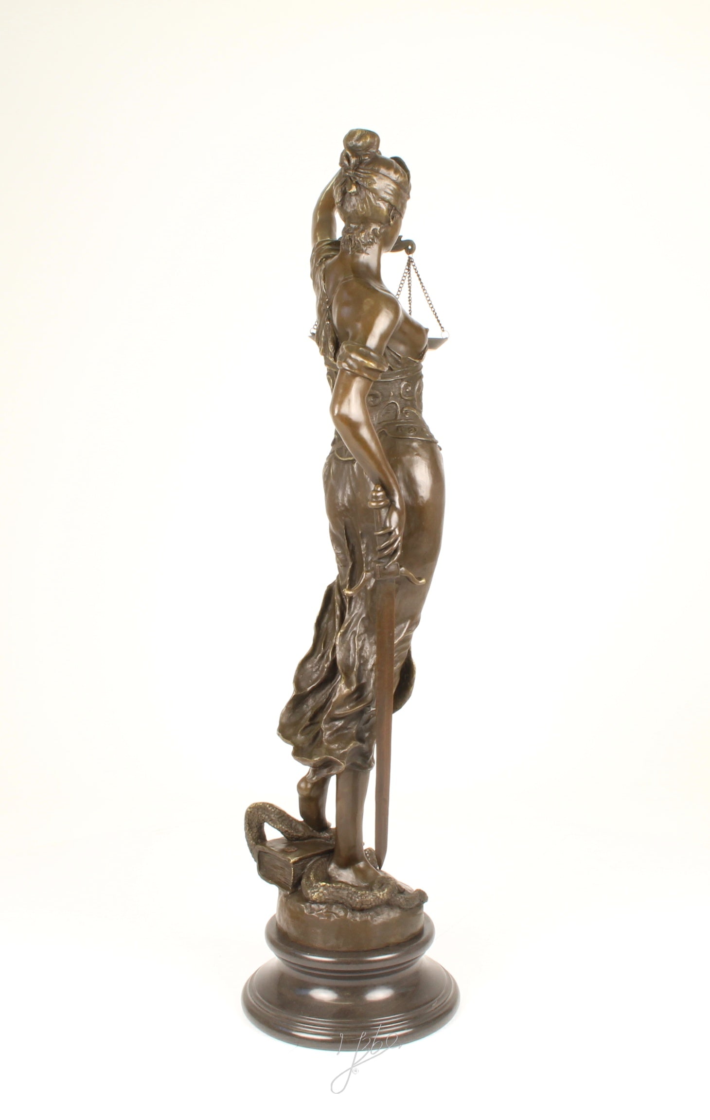 Vrouwe Justitia – Bronzen beeld – 98,4 cm