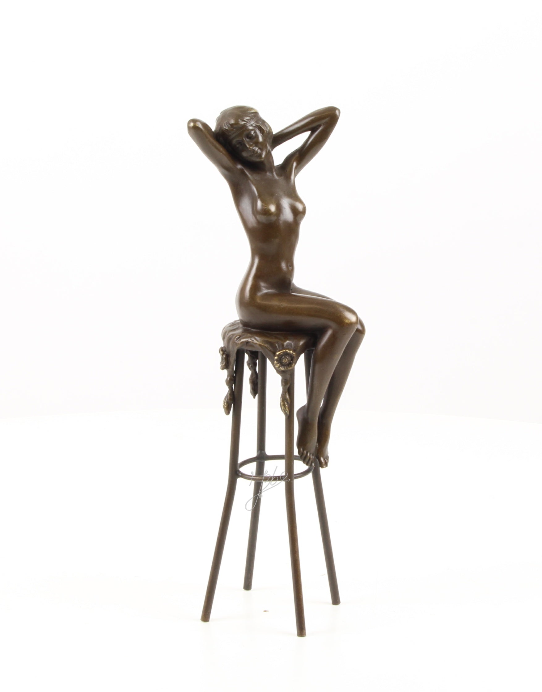Bronzen sculptuur ‘Awakening’ – zittende vrouw