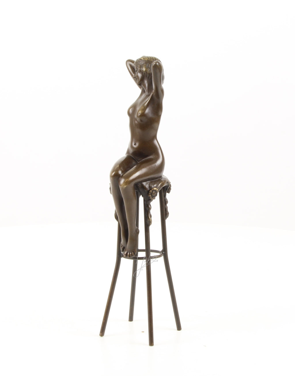 Bronzen sculptuur ‘Awakening’ – zittende vrouw