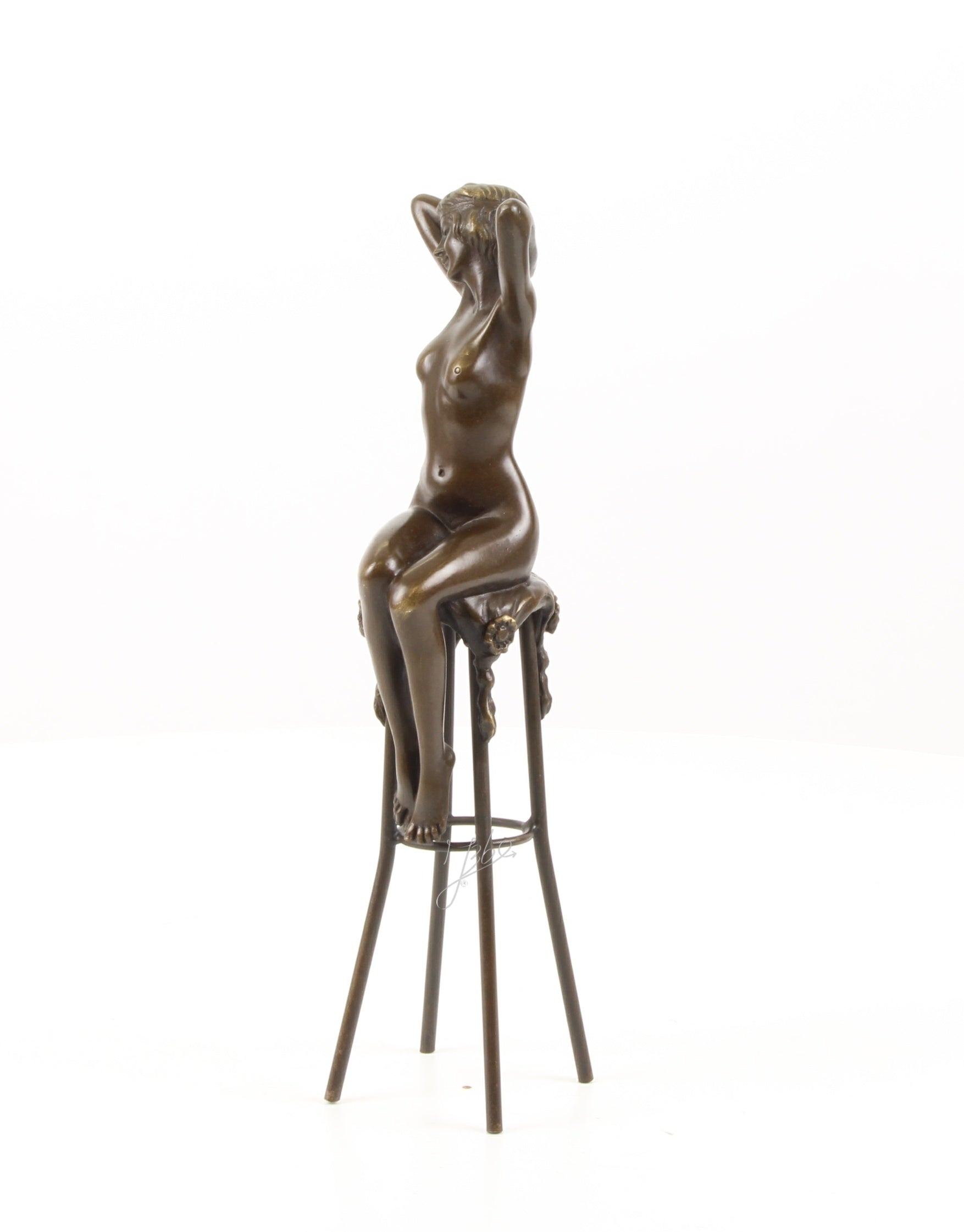 Bronzen sculptuur ‘Awakening’ – zittende vrouw