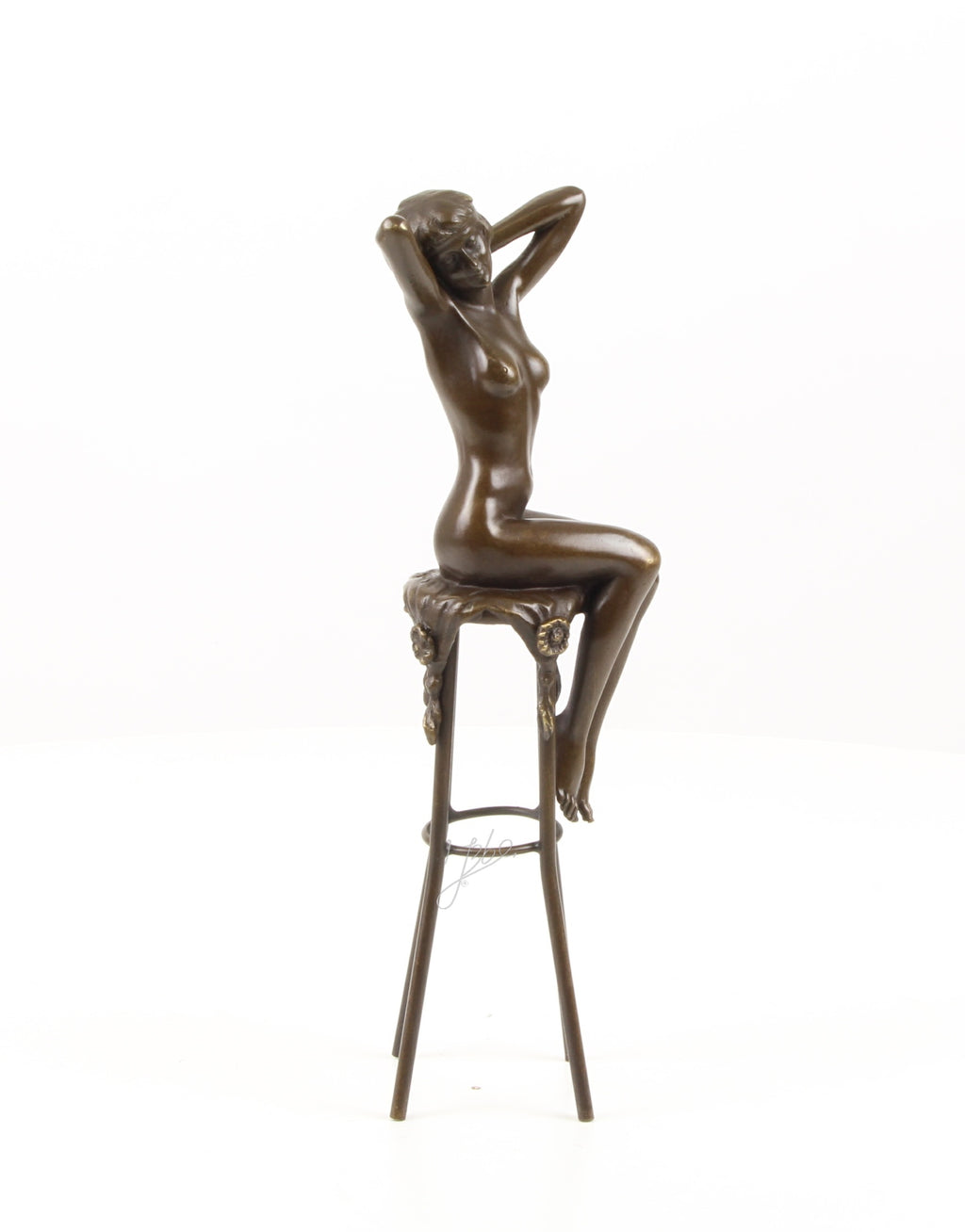 Bronzen sculptuur ‘Awakening’ – zittende vrouw