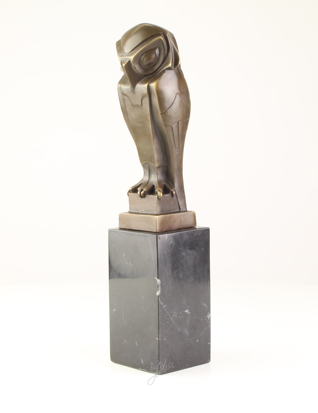 Bronzen uil sculptuur – Art Deco