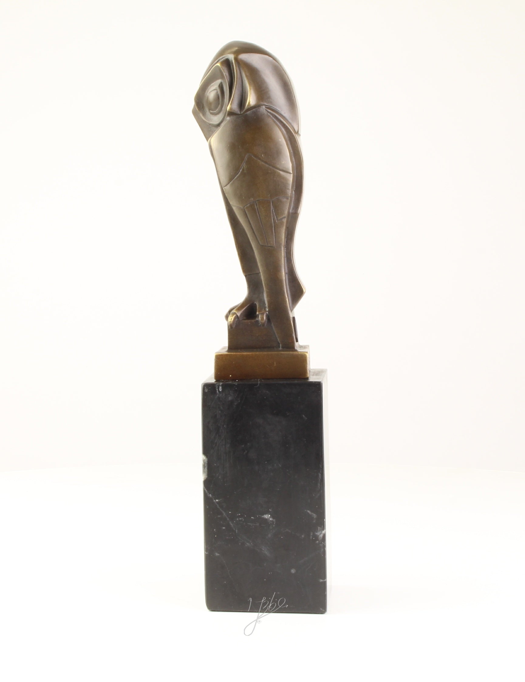 Bronzen uil sculptuur – Art Deco