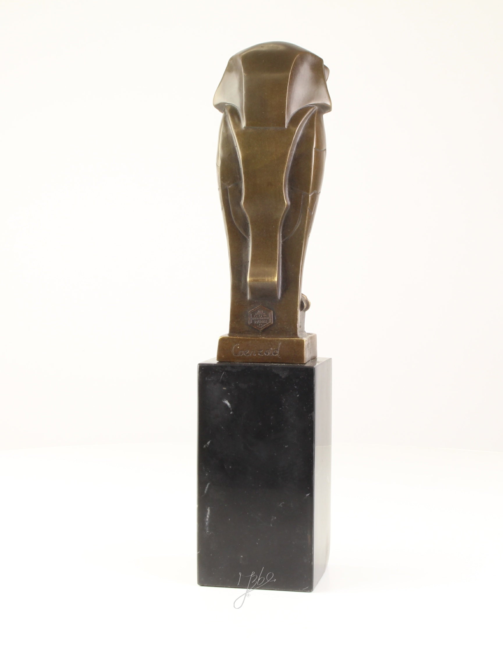 Bronzen uil sculptuur – Art Deco