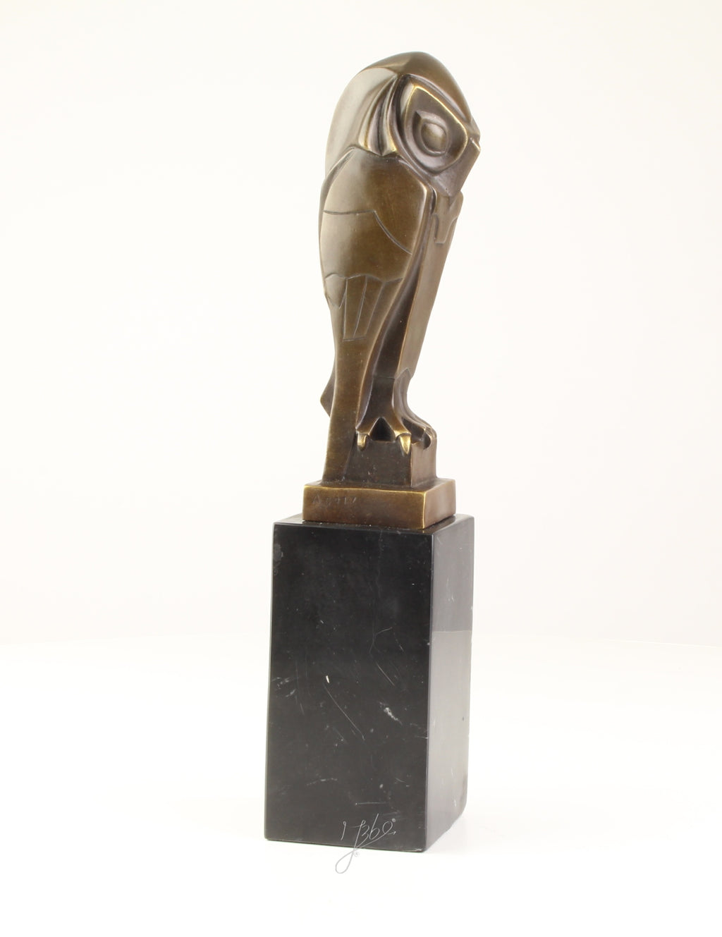 Bronzen uil sculptuur – Art Deco