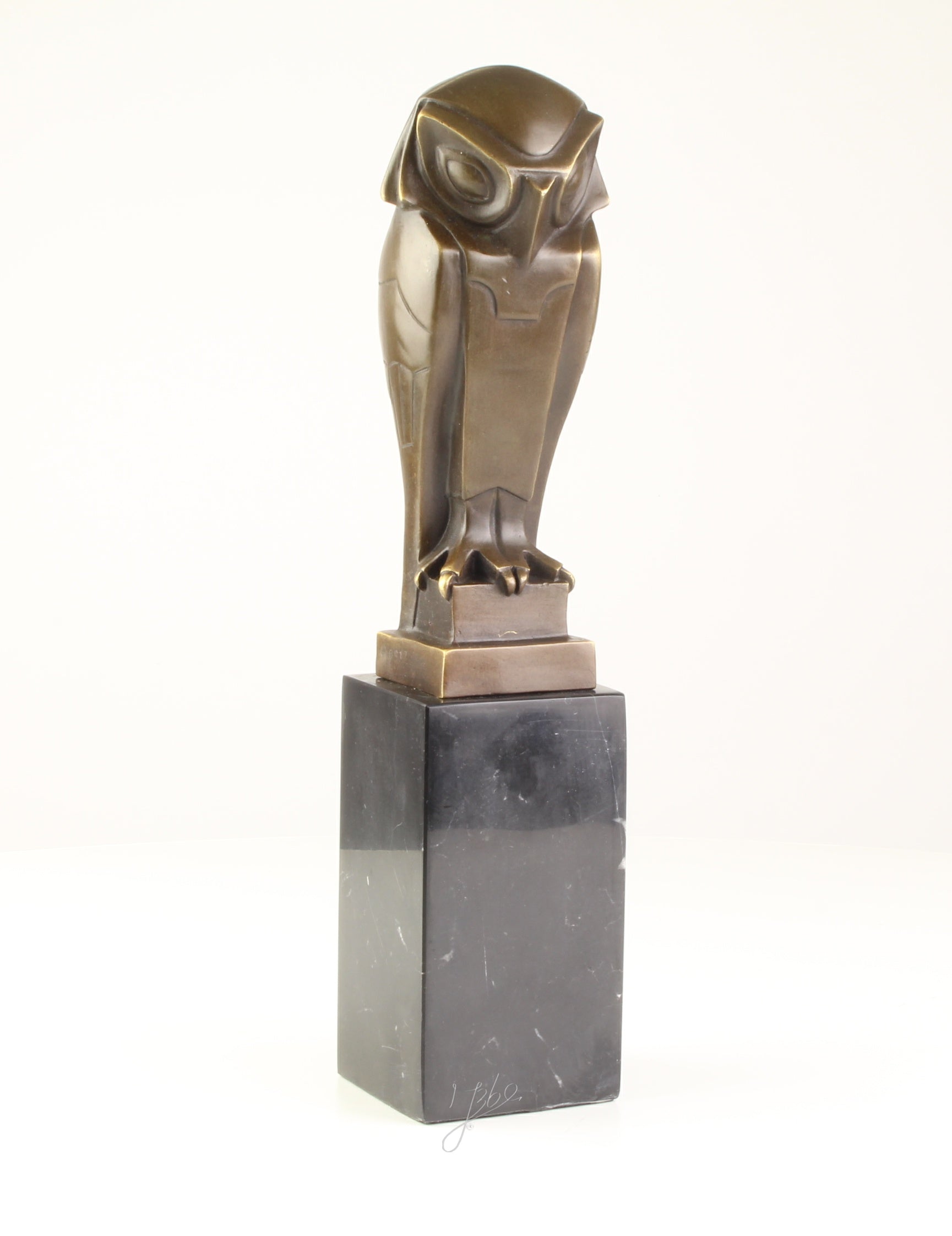 Bronzen uil sculptuur – Art Deco