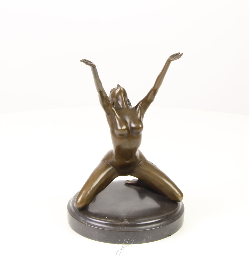 Naked Woman - Bronze sculpture - 25 cm